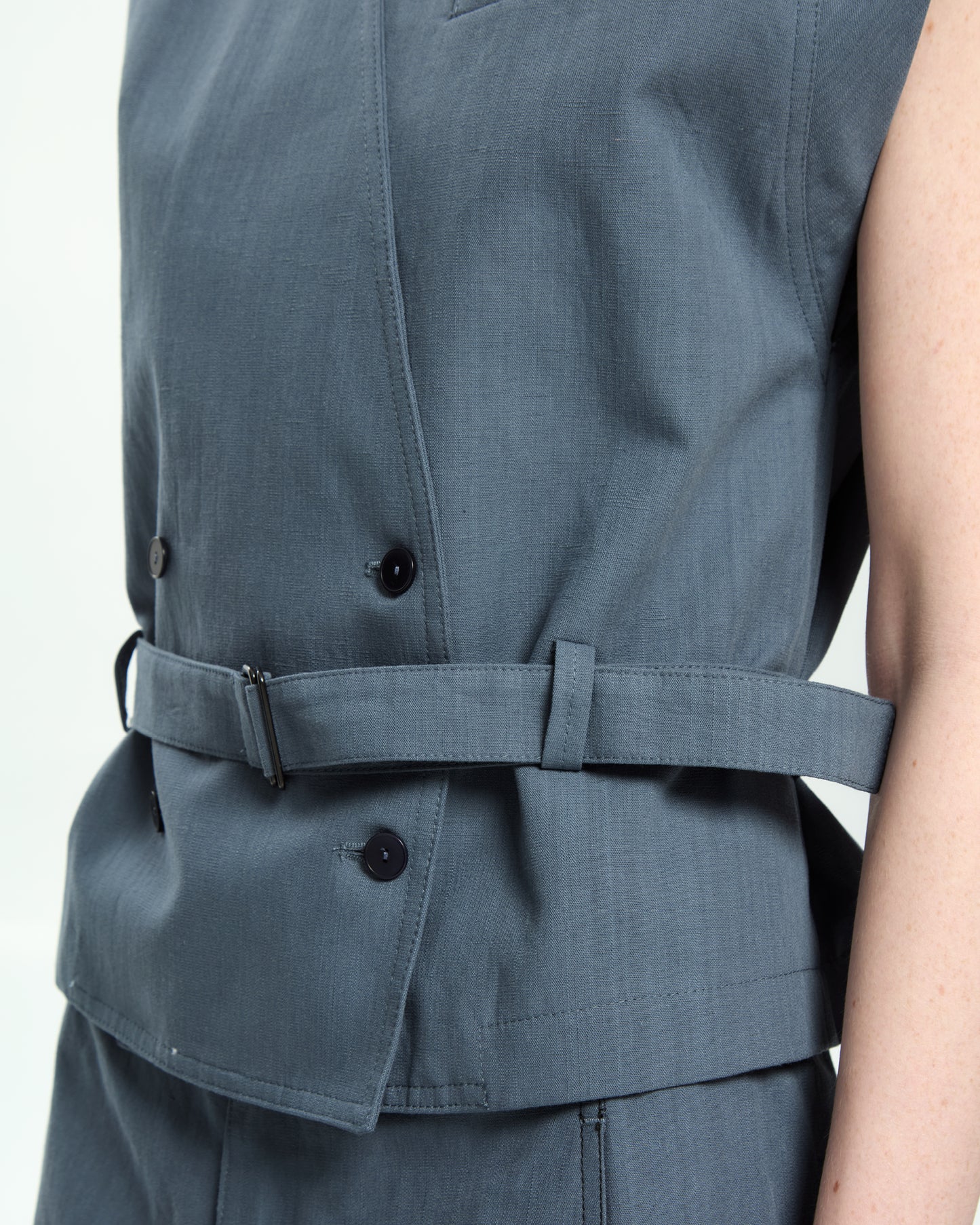 MLO Gilet con scollo a V CELESTE