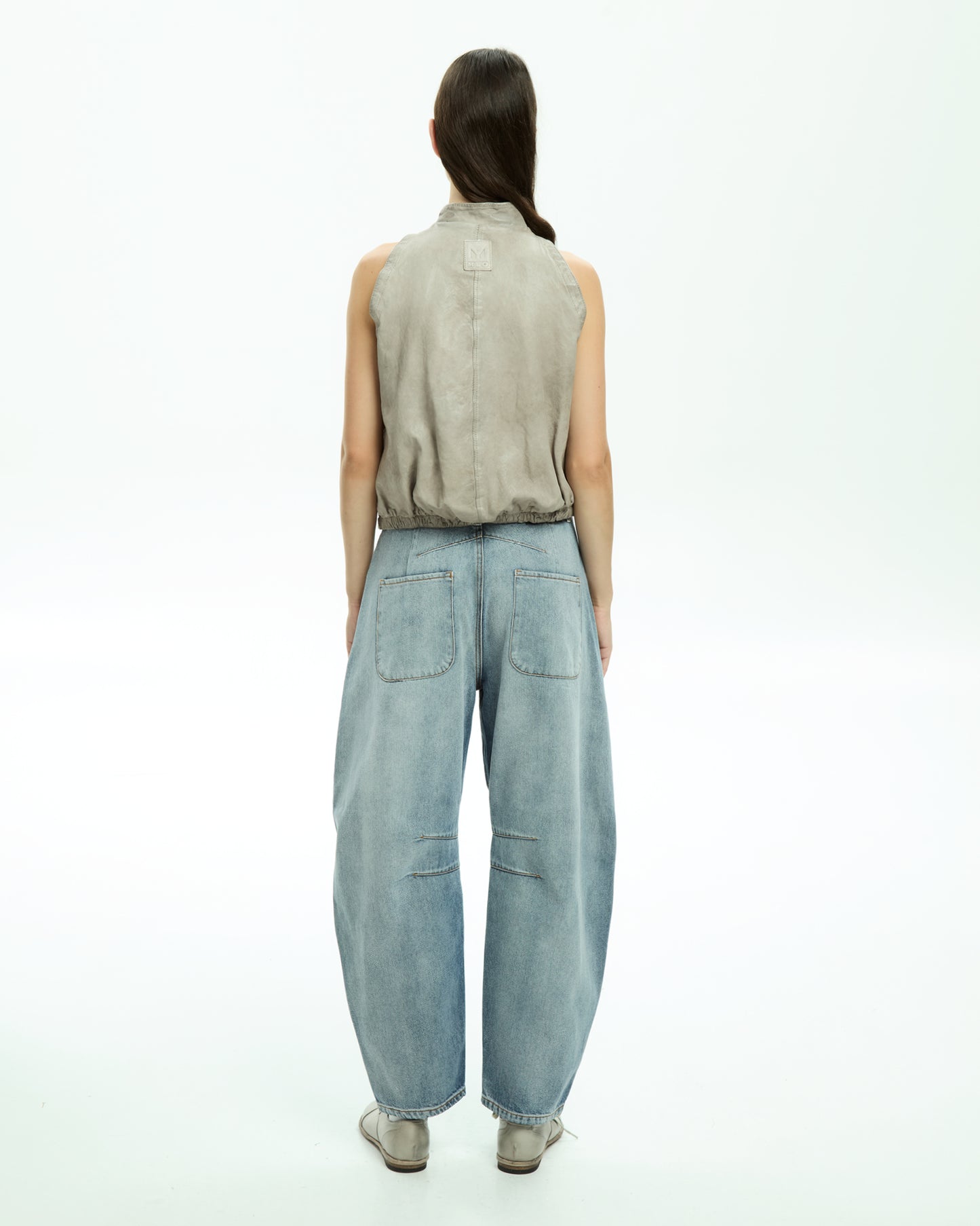 MLO Gilet smanicato con zip GRIGIO