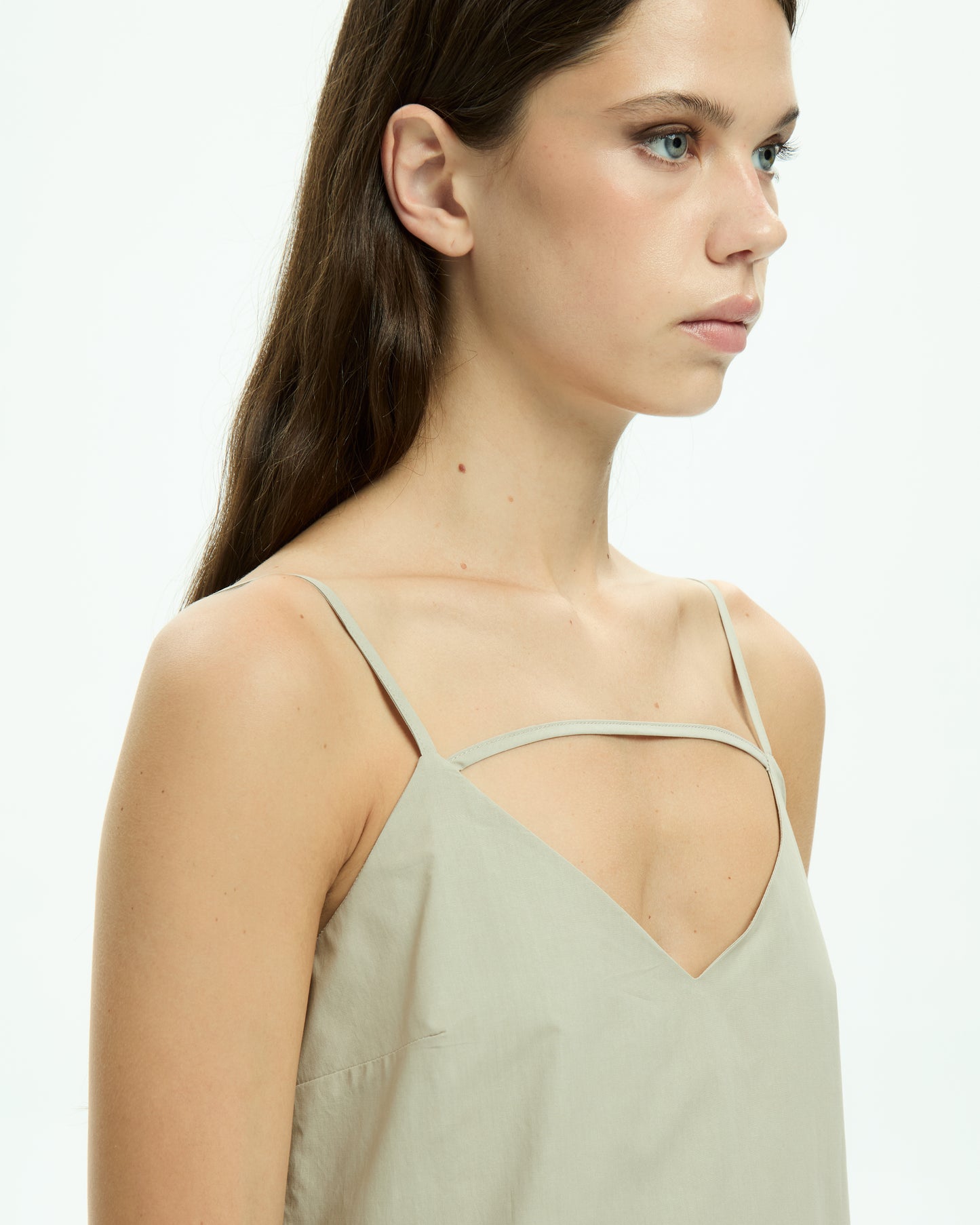 MLO Abito lungo con cut-out GRIGIO