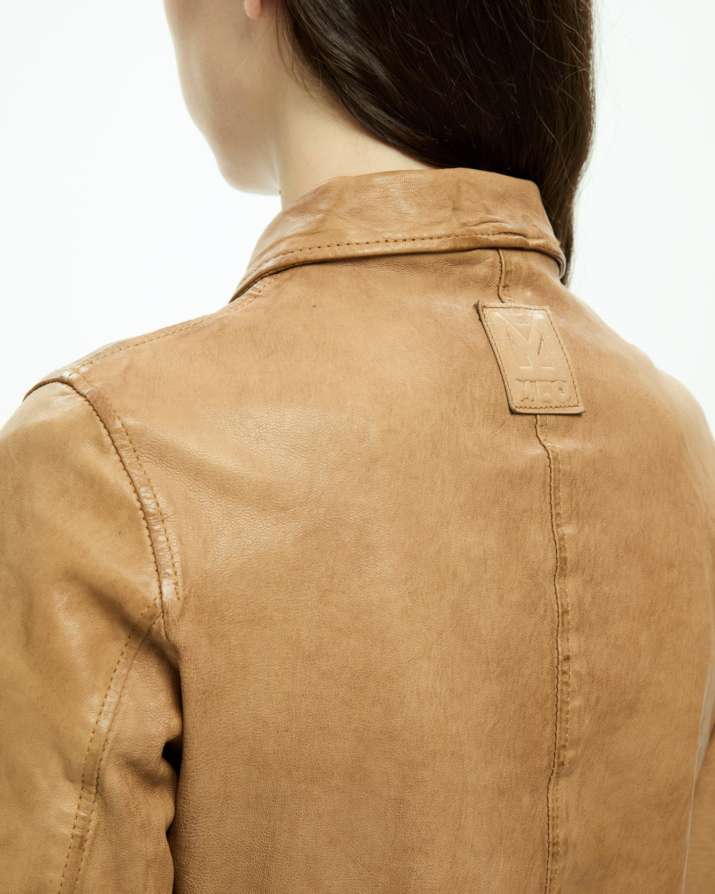MLO Giacca in pelle BEIGE