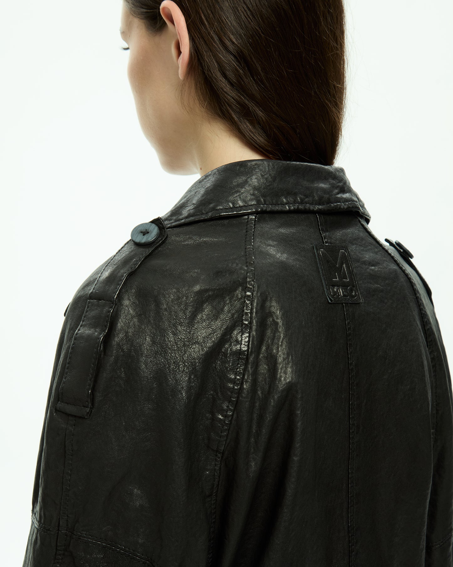 MLO Giacca in pelle NERO