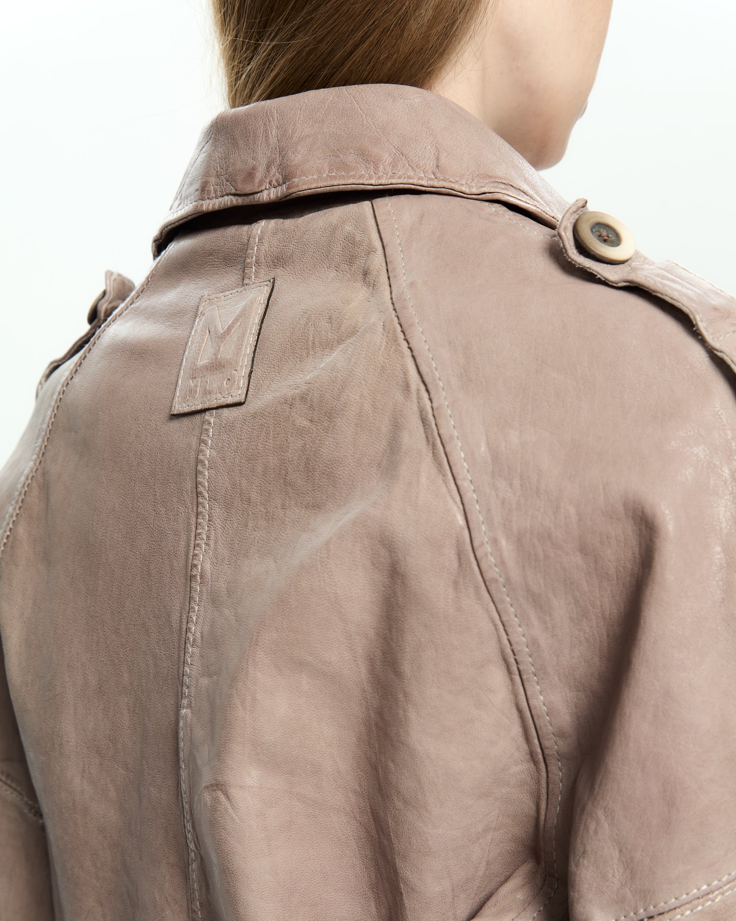 MLO Giacca in pelle GRIGIO