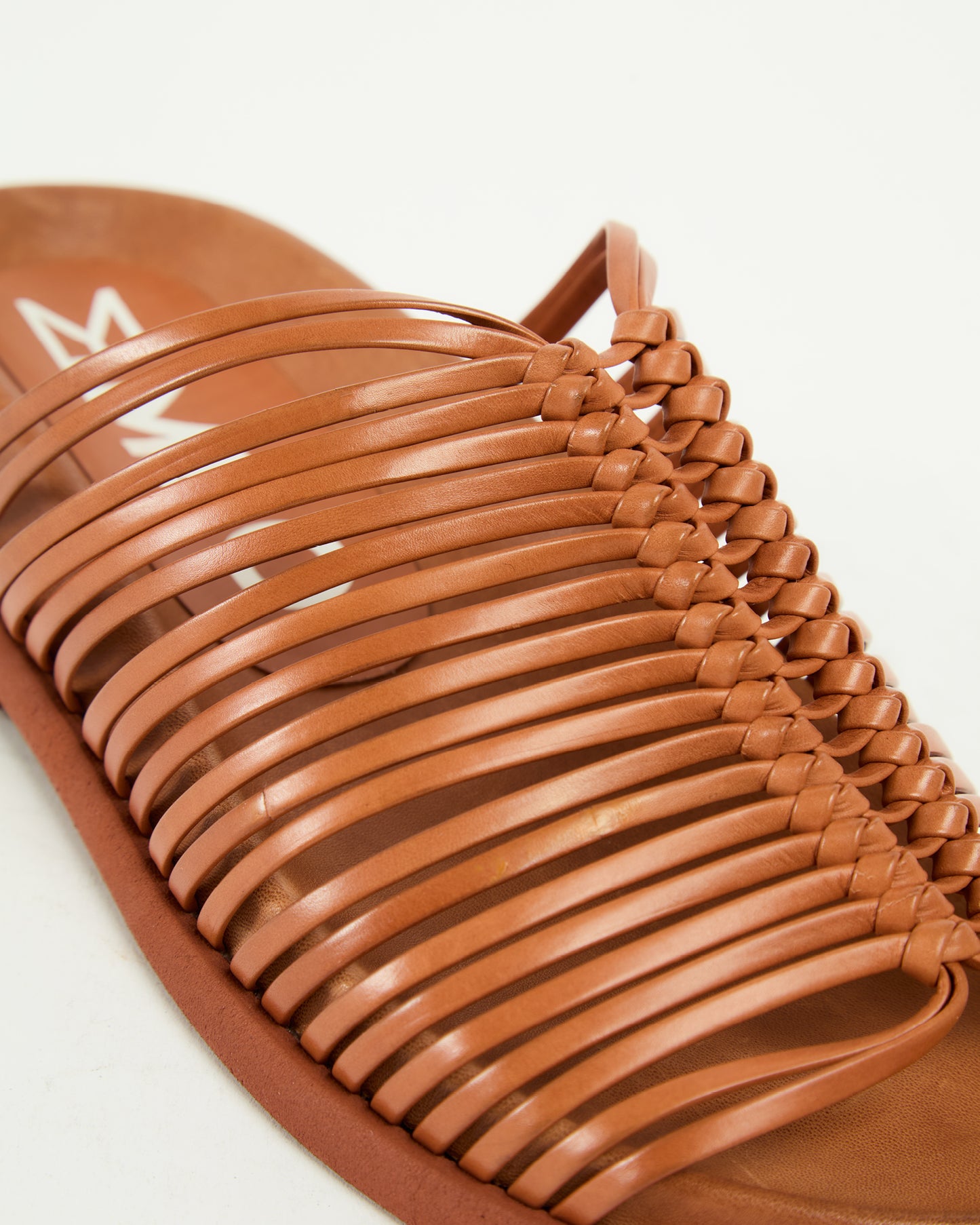 MLO Sandalo con fasce sottili intrecciate ARANCIONE