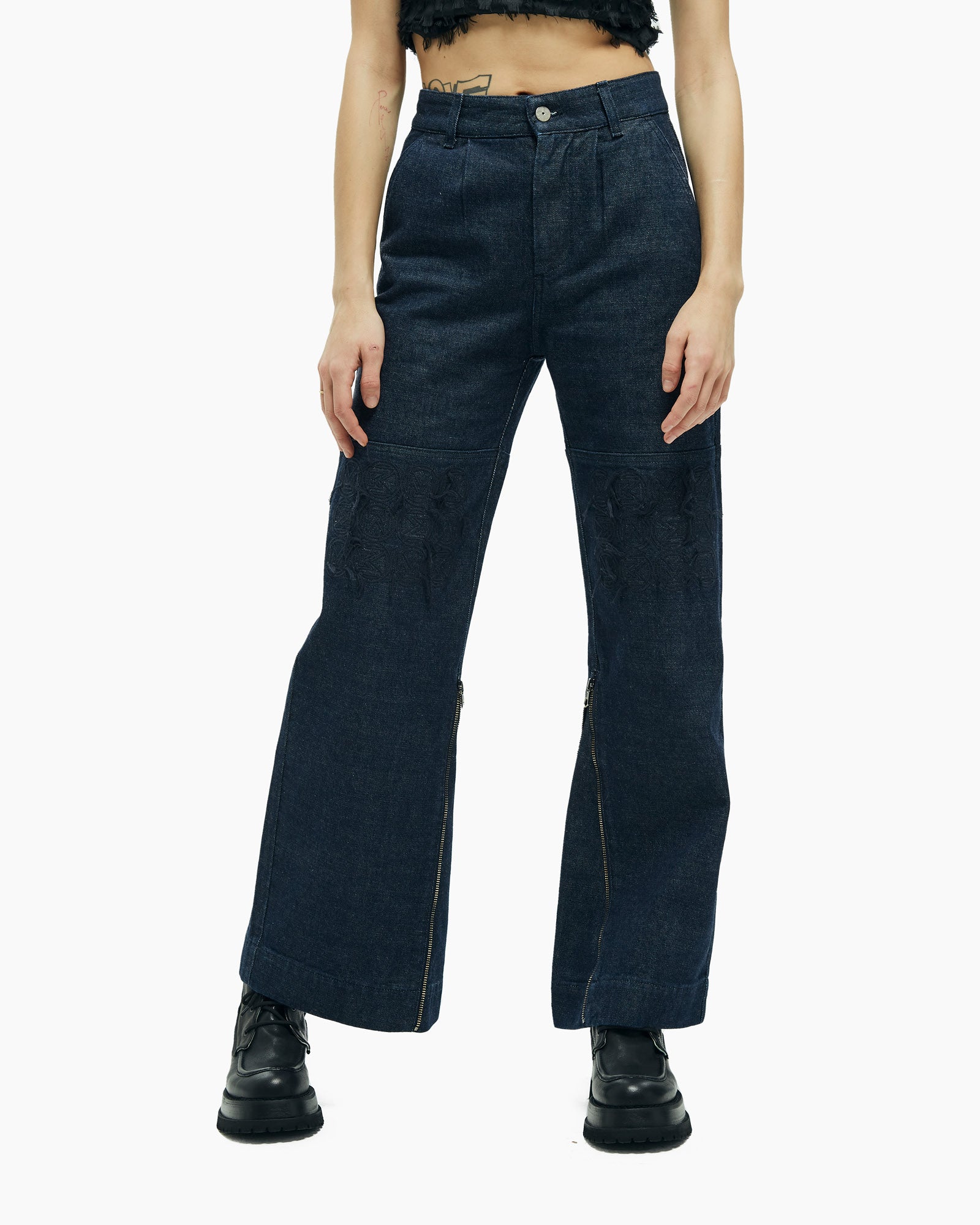 _MALLONI Jeans con ricamo BLU