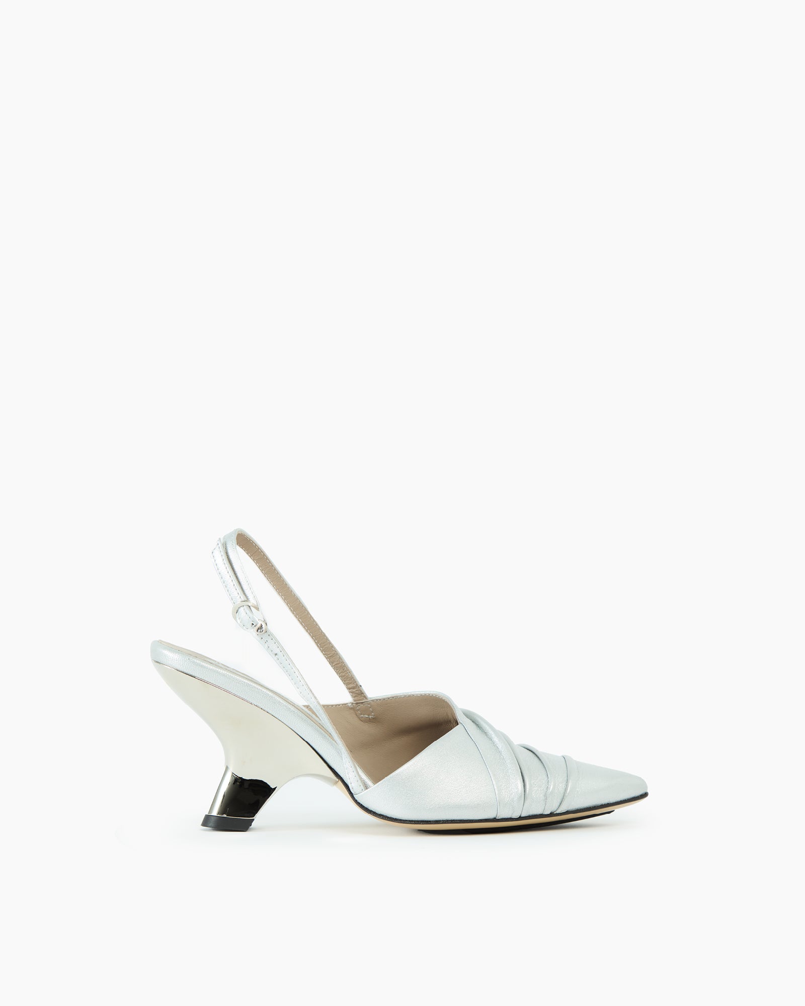 _MALLONI Slingback ARGENTO