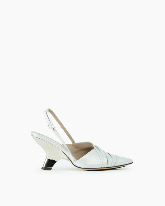 _MALLONI Slingback ARGENTO