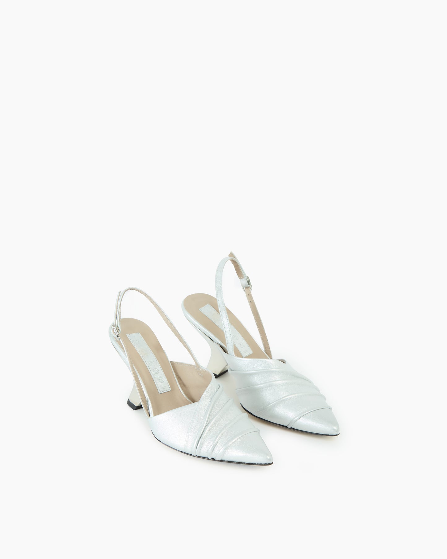 _MALLONI Slingback ARGENTO