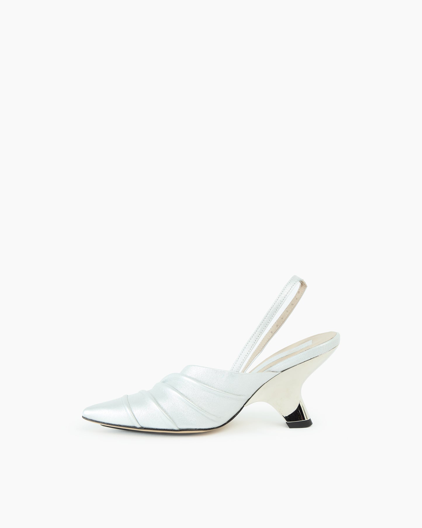 _MALLONI Slingback ARGENTO