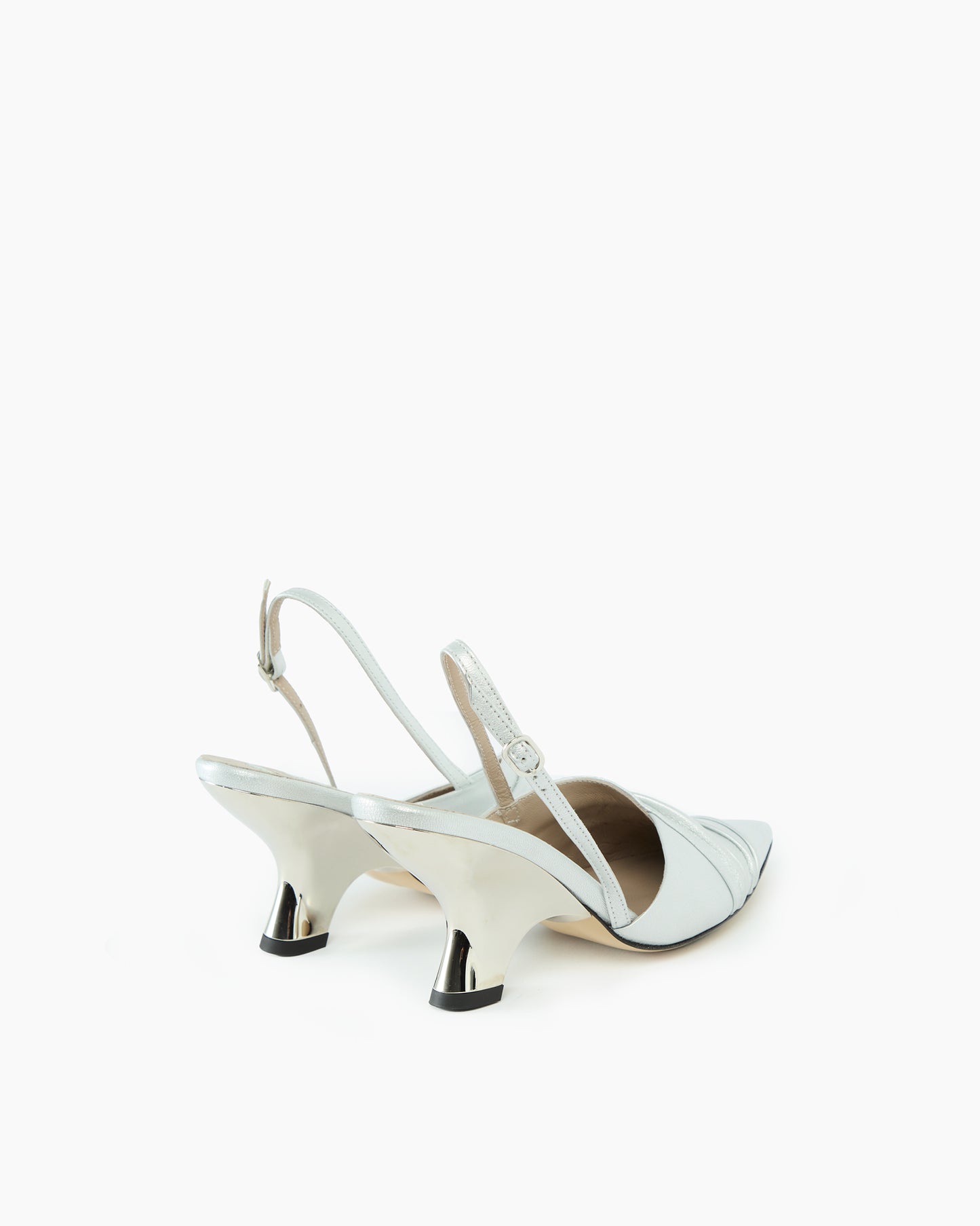 _MALLONI Slingback ARGENTO