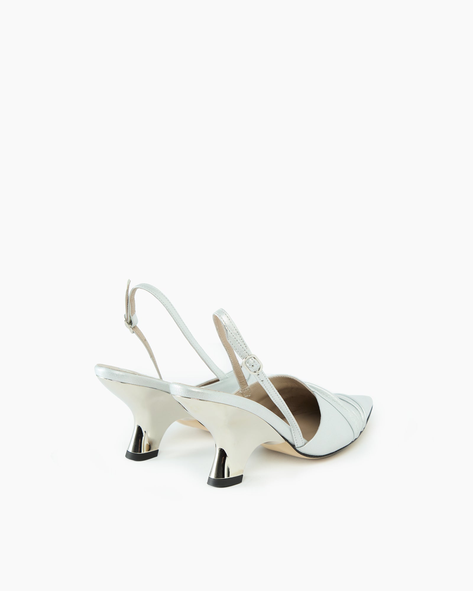 _MALLONI Slingback ARGENTO