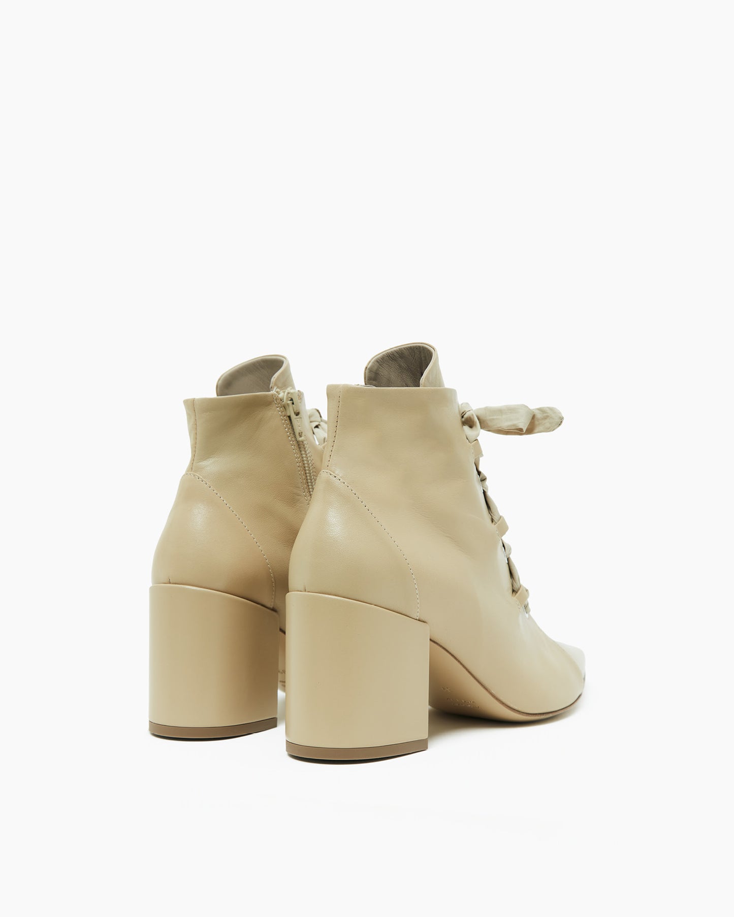 _MALLONI Ankle boots con lacci BEIGE
