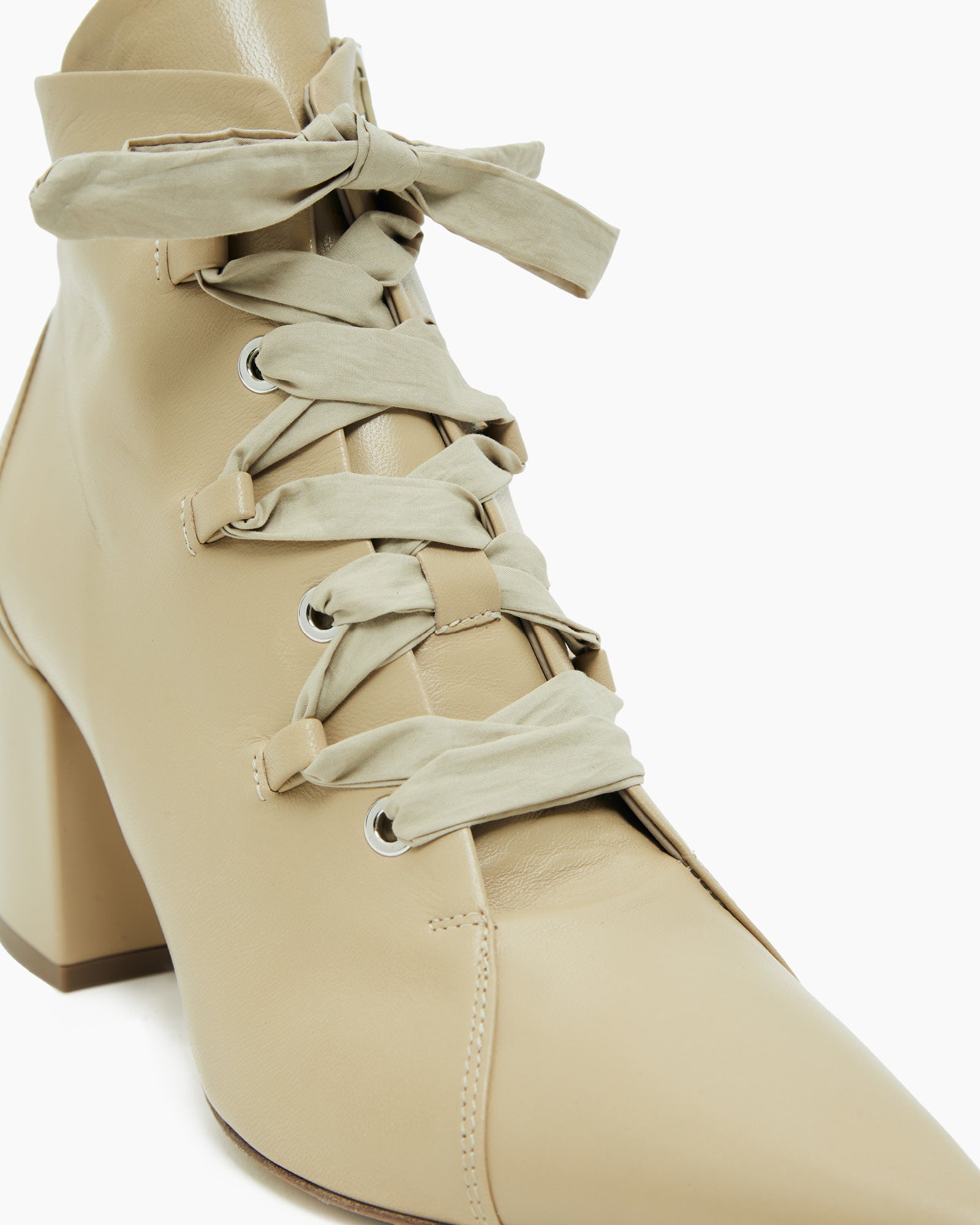 _MALLONI Ankle boots con lacci BEIGE