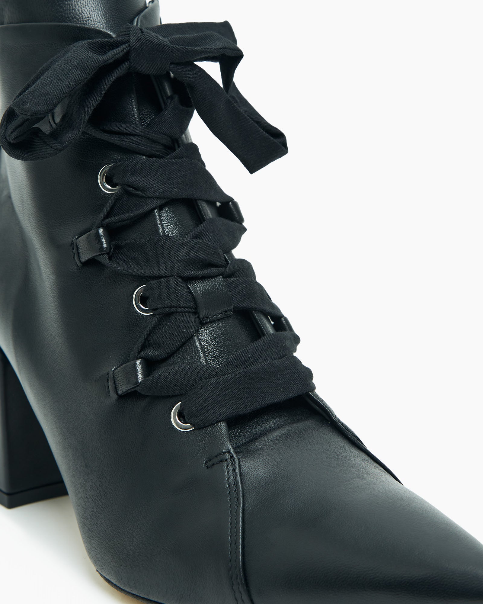 _MALLONI Ankle boots con lacci NERO