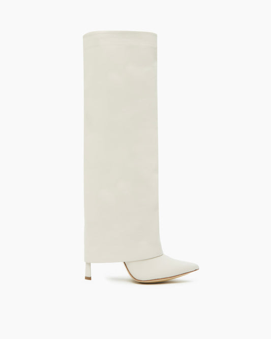 _MALLONI Slouchy boots BEIGE