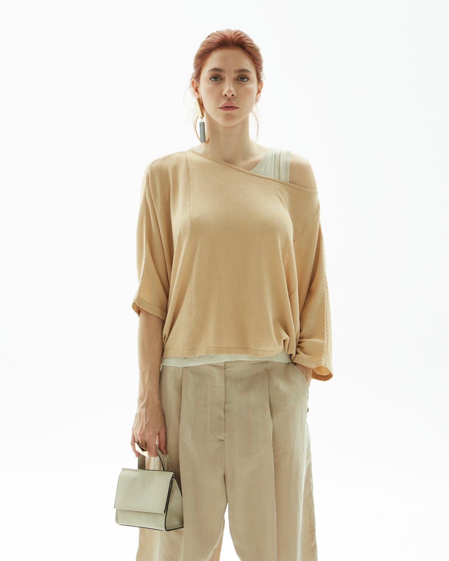 _MALLONI Maglia crepe BEIGE