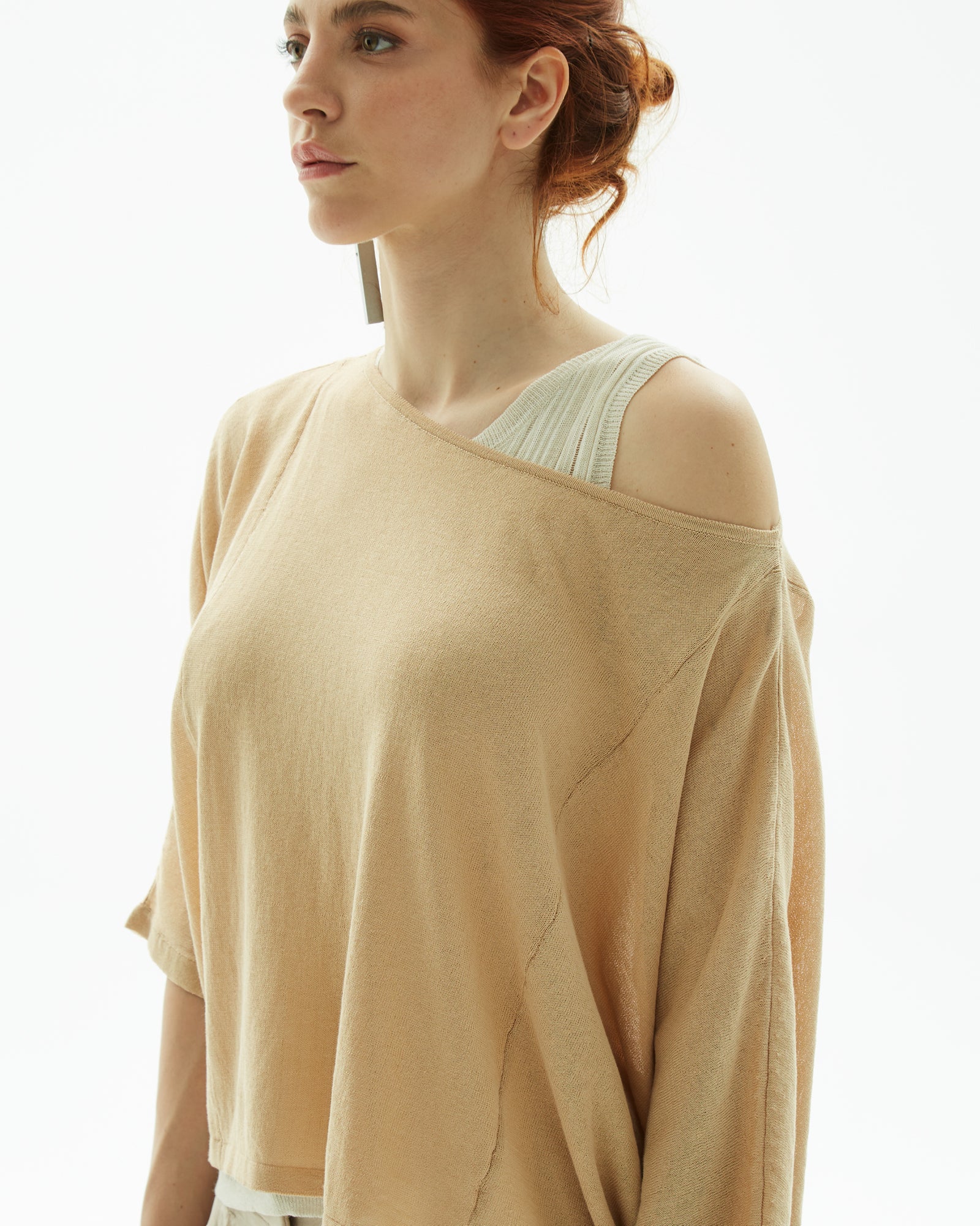 _MALLONI Maglia crepe BEIGE