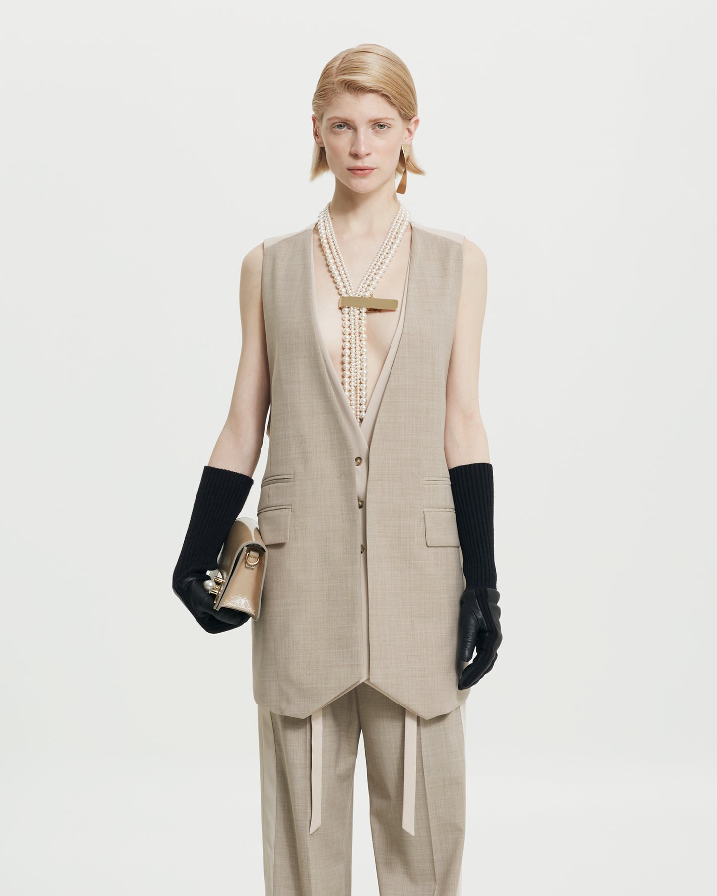 _MALLONI Gilet BEIGE