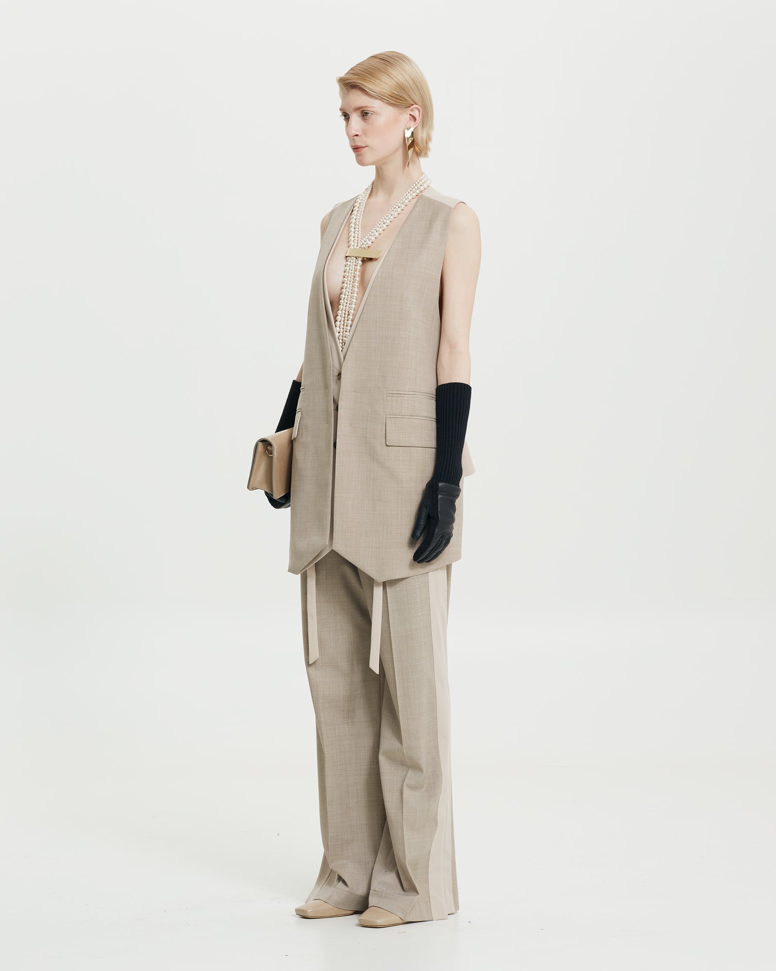 _MALLONI Gilet BEIGE