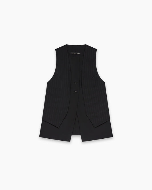 _MALLONI Gilet NERO