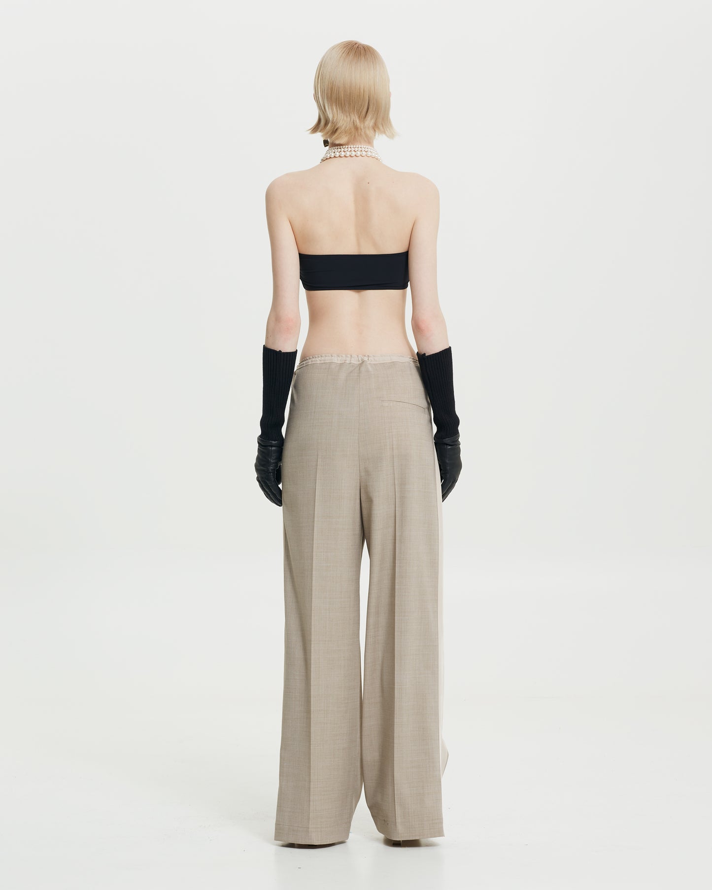 _MALLONI Pantalone Wide-Leg BEIGE