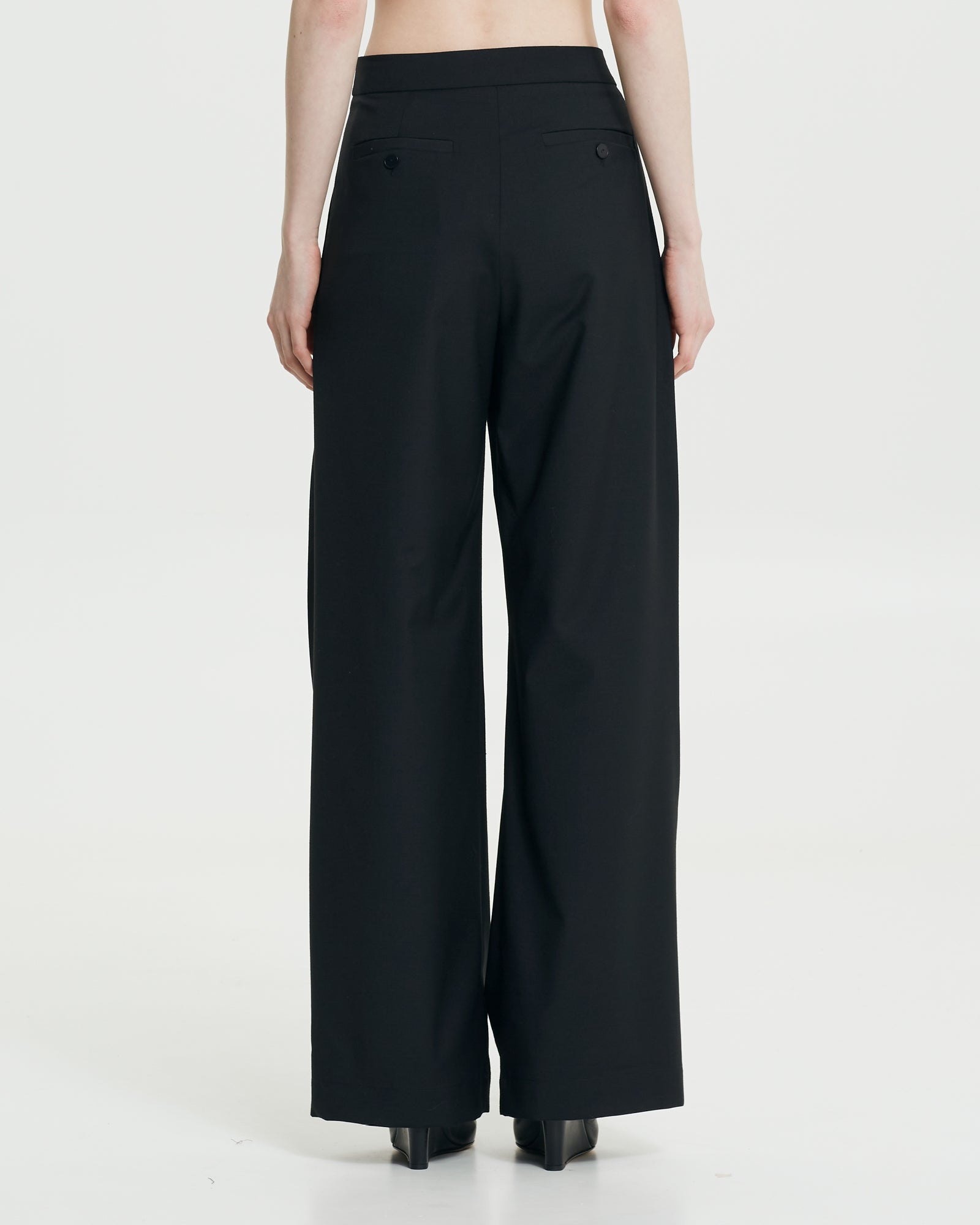 _MALLONI Pantalone Wide-Leg NERO