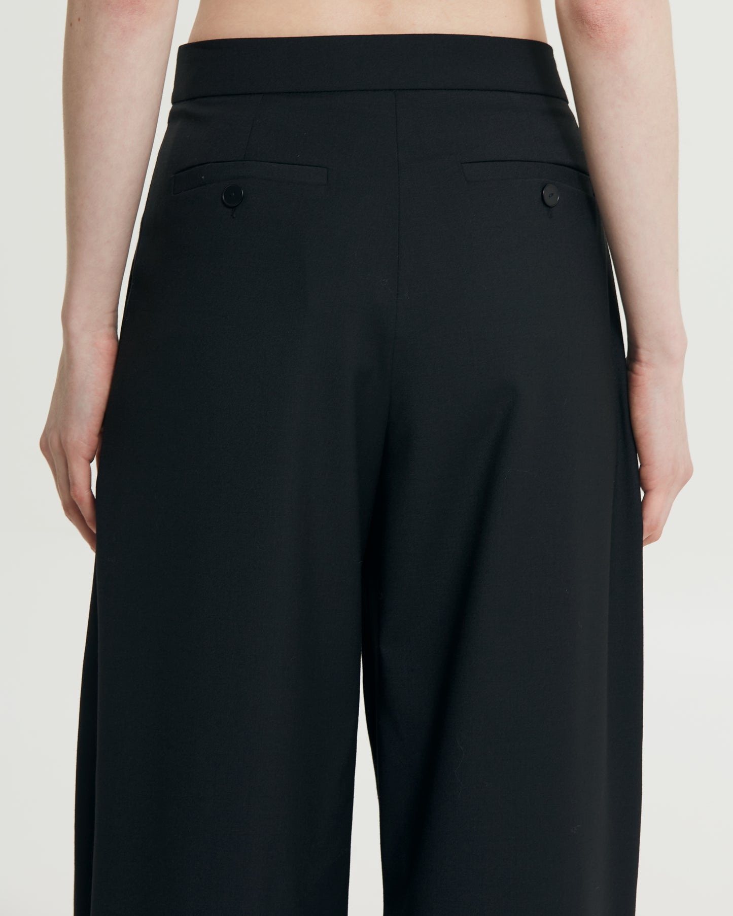 _MALLONI Pantalone Wide-Leg NERO