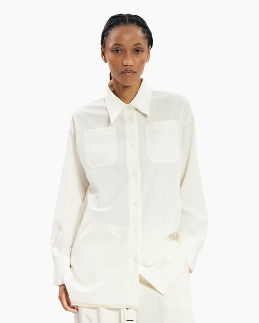 _MALLONI Camicia in tela vaticana BIANCO