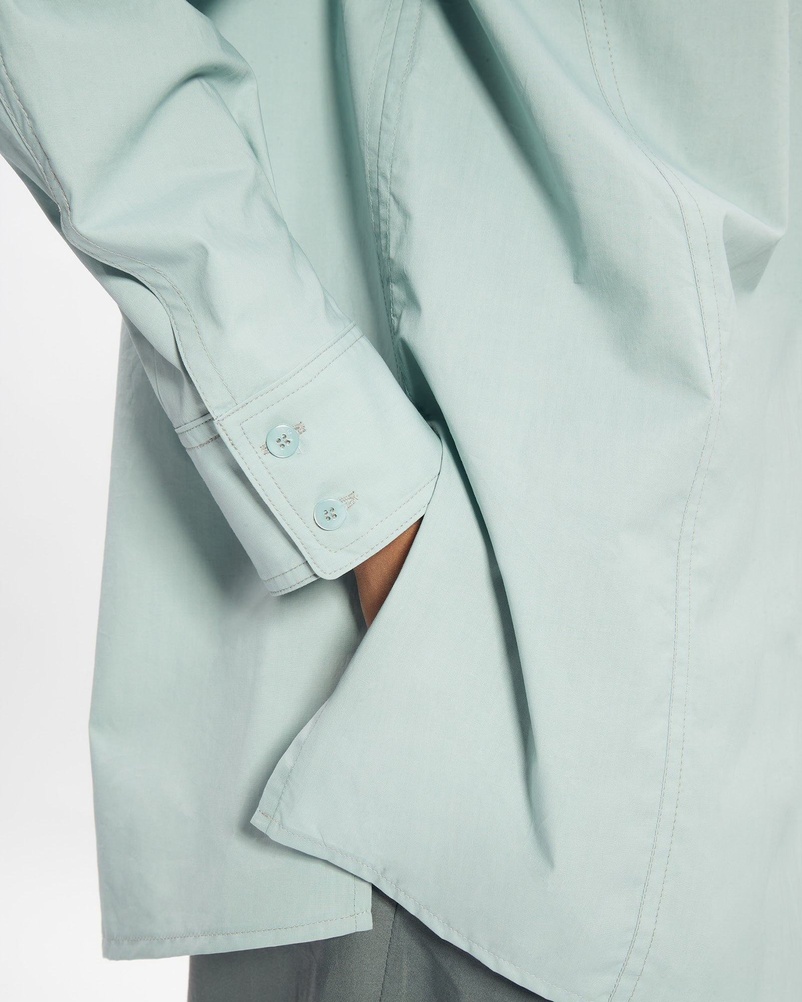 _MALLONI Camicia in cotone AZZURRO