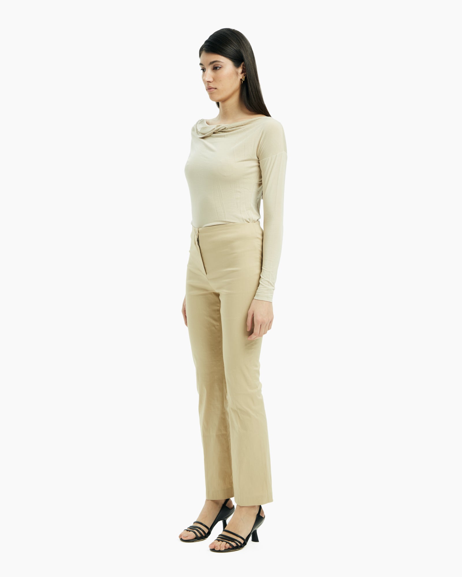 _MALLONI Pantalone in lino-stretch BEIGE