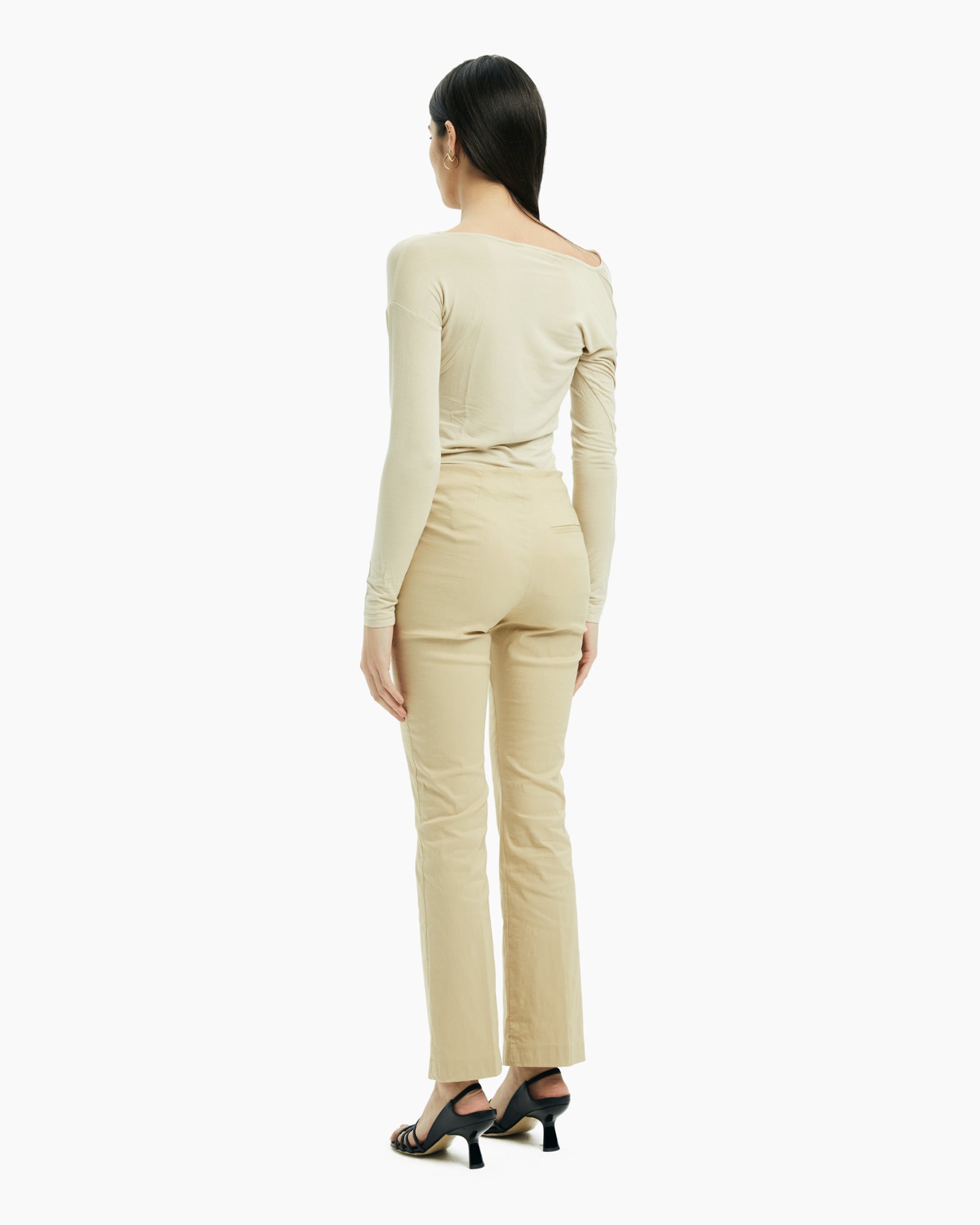_MALLONI Pantalone in lino-stretch BEIGE