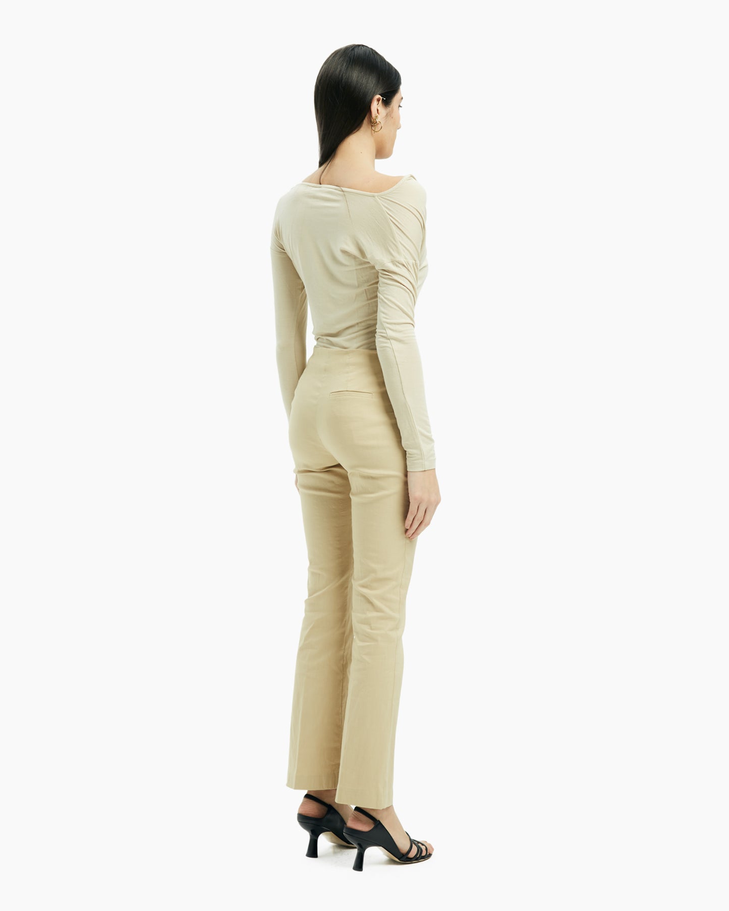 _MALLONI Pantalone in lino-stretch BEIGE