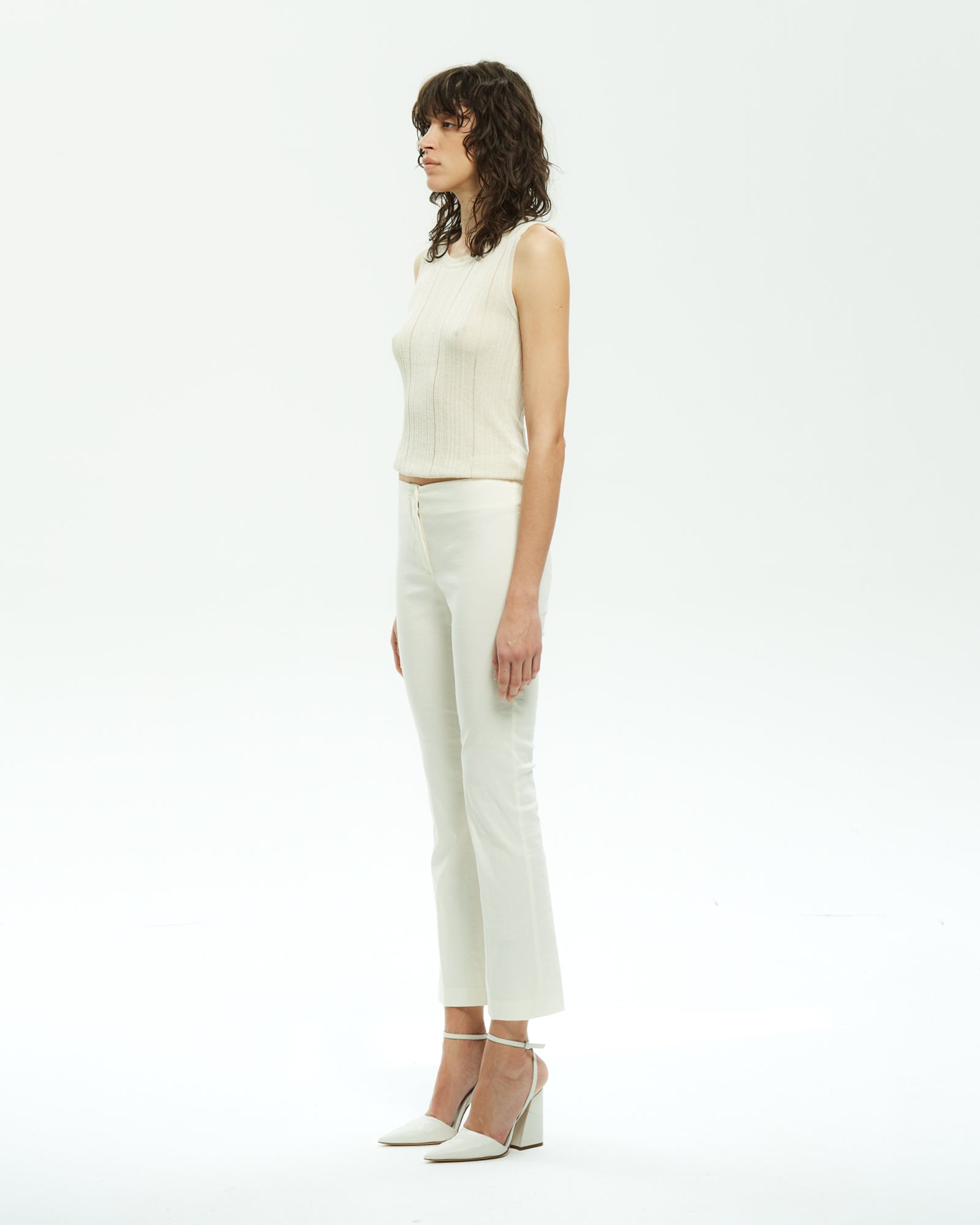 _MALLONI Pantalone in lino-stretch BEIGE