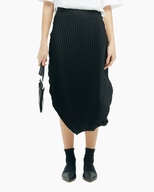 _MALLONI Gonna plissettata NERO