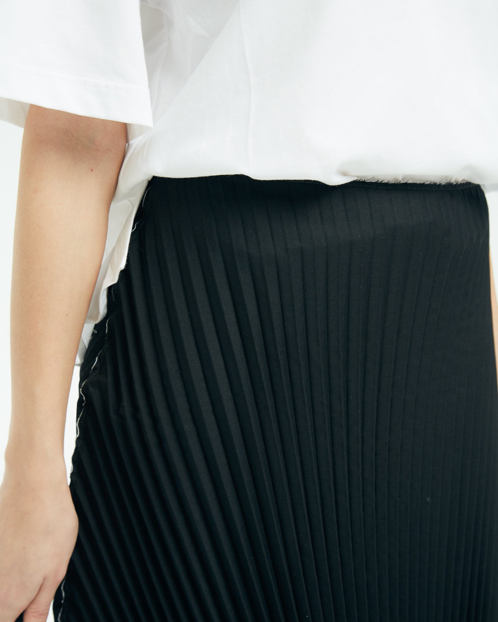 _MALLONI Gonna plissettata NERO