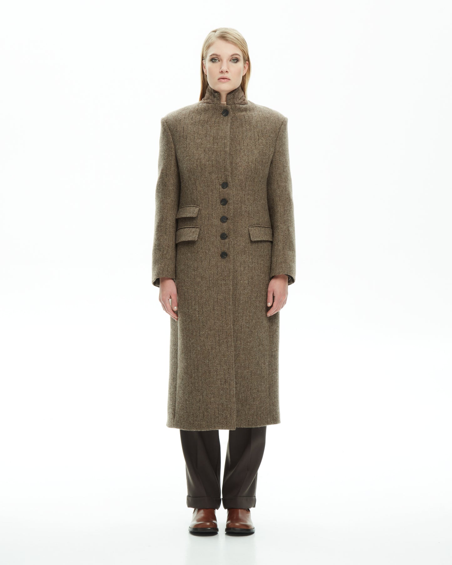 _MALLONI Cappotto strutturato MARRONE
