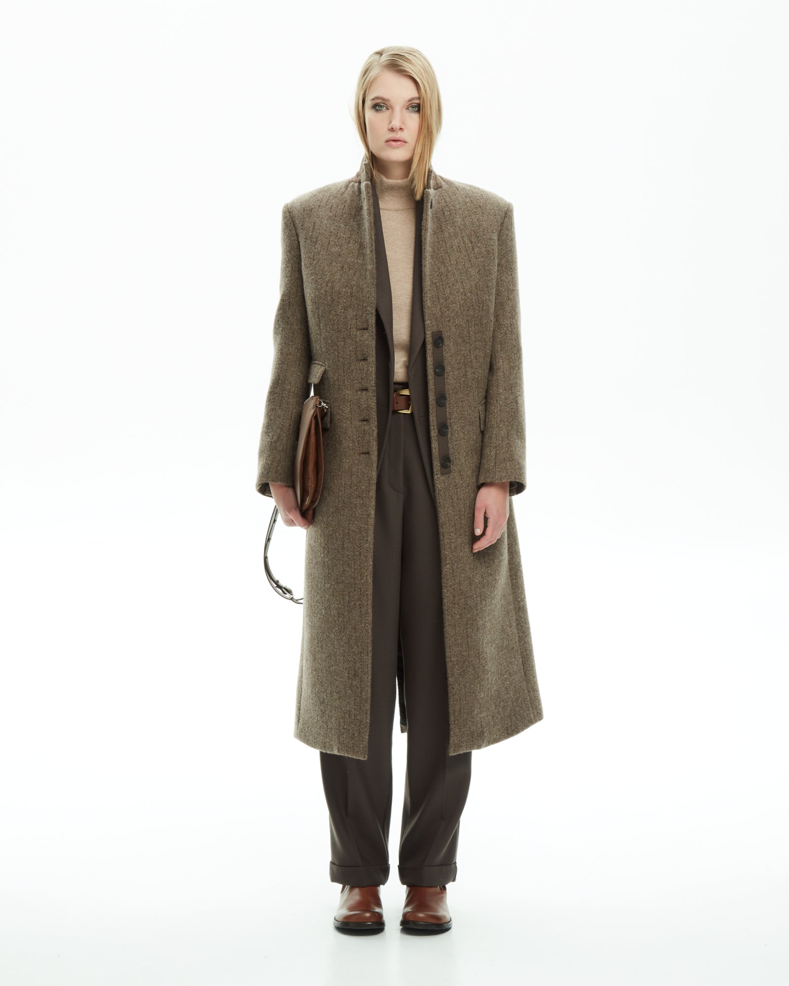 _MALLONI Cappotto strutturato MARRONE