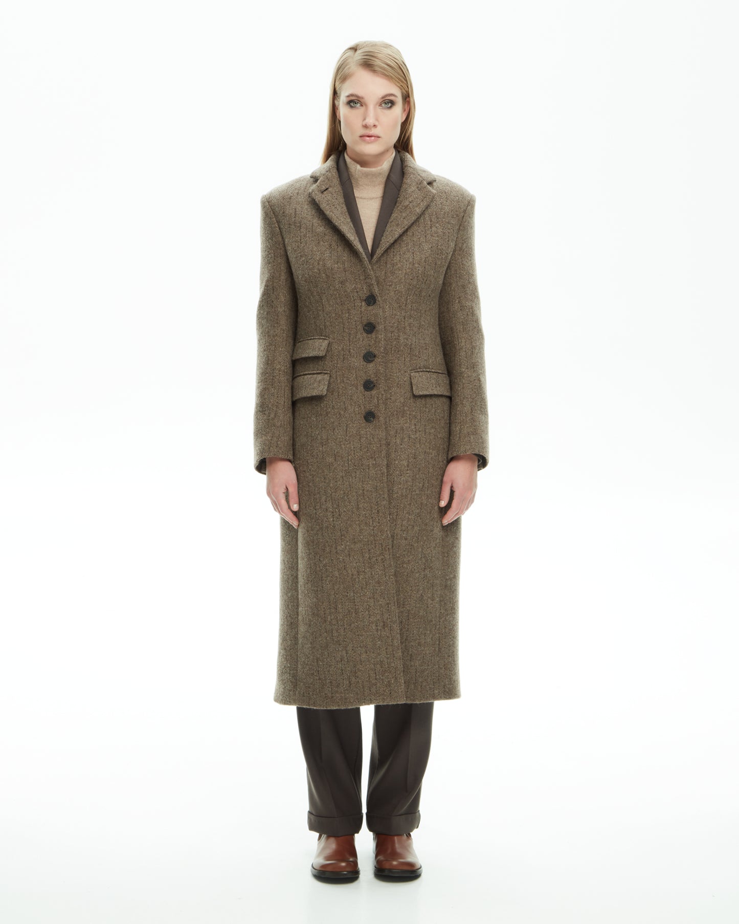 _MALLONI Cappotto strutturato MARRONE