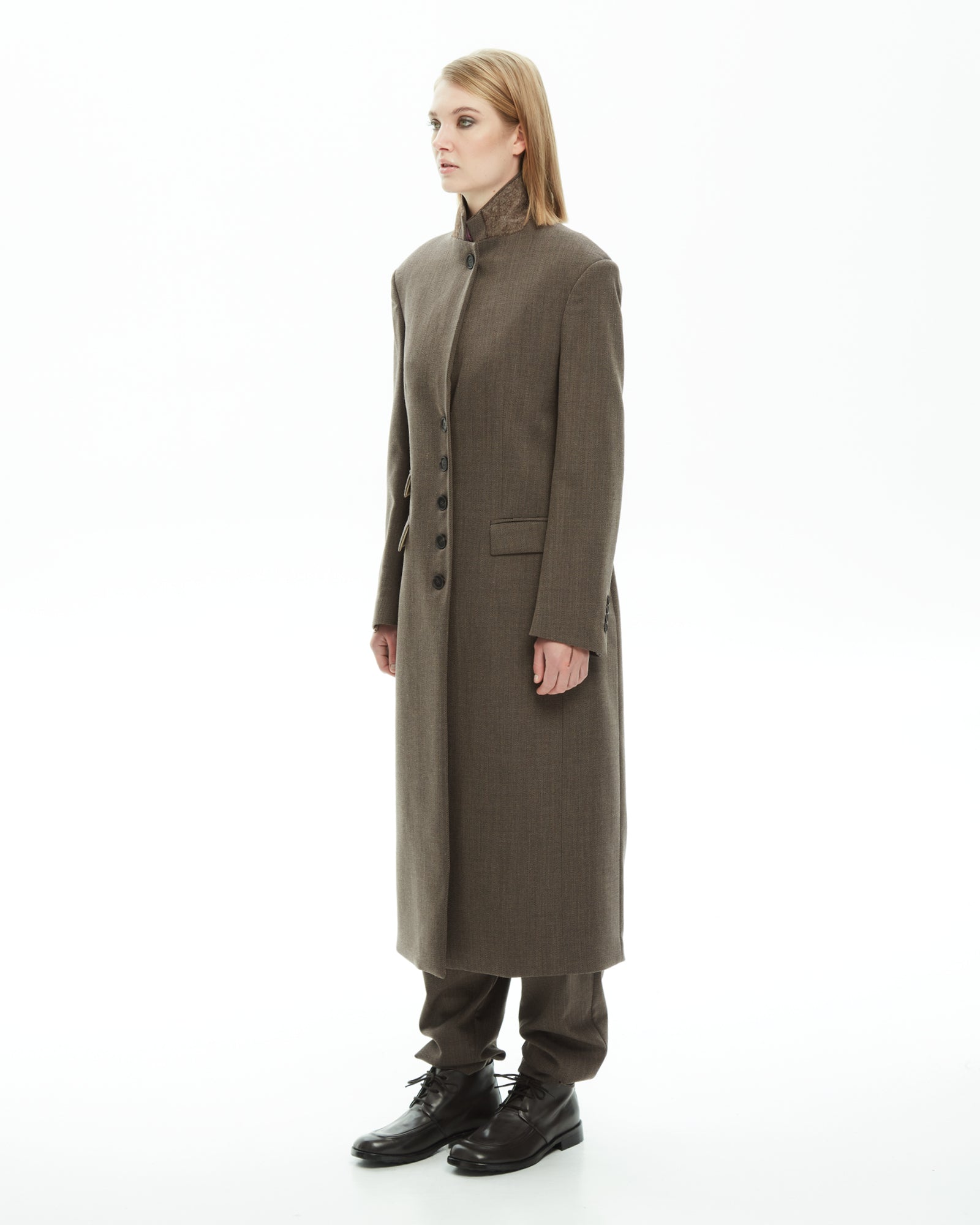 _MALLONI Cappotto sartoriale MARRONE