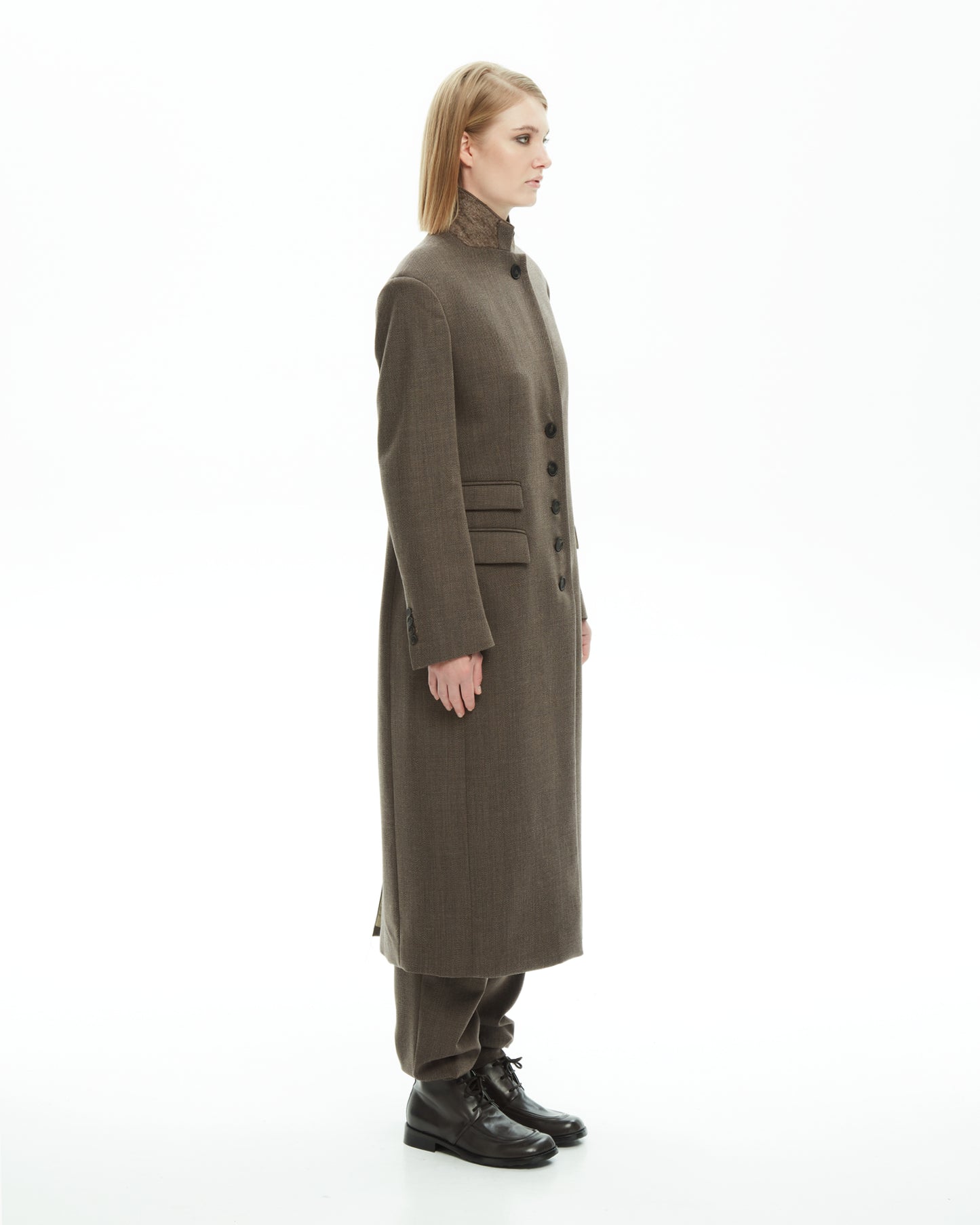 _MALLONI Cappotto sartoriale MARRONE