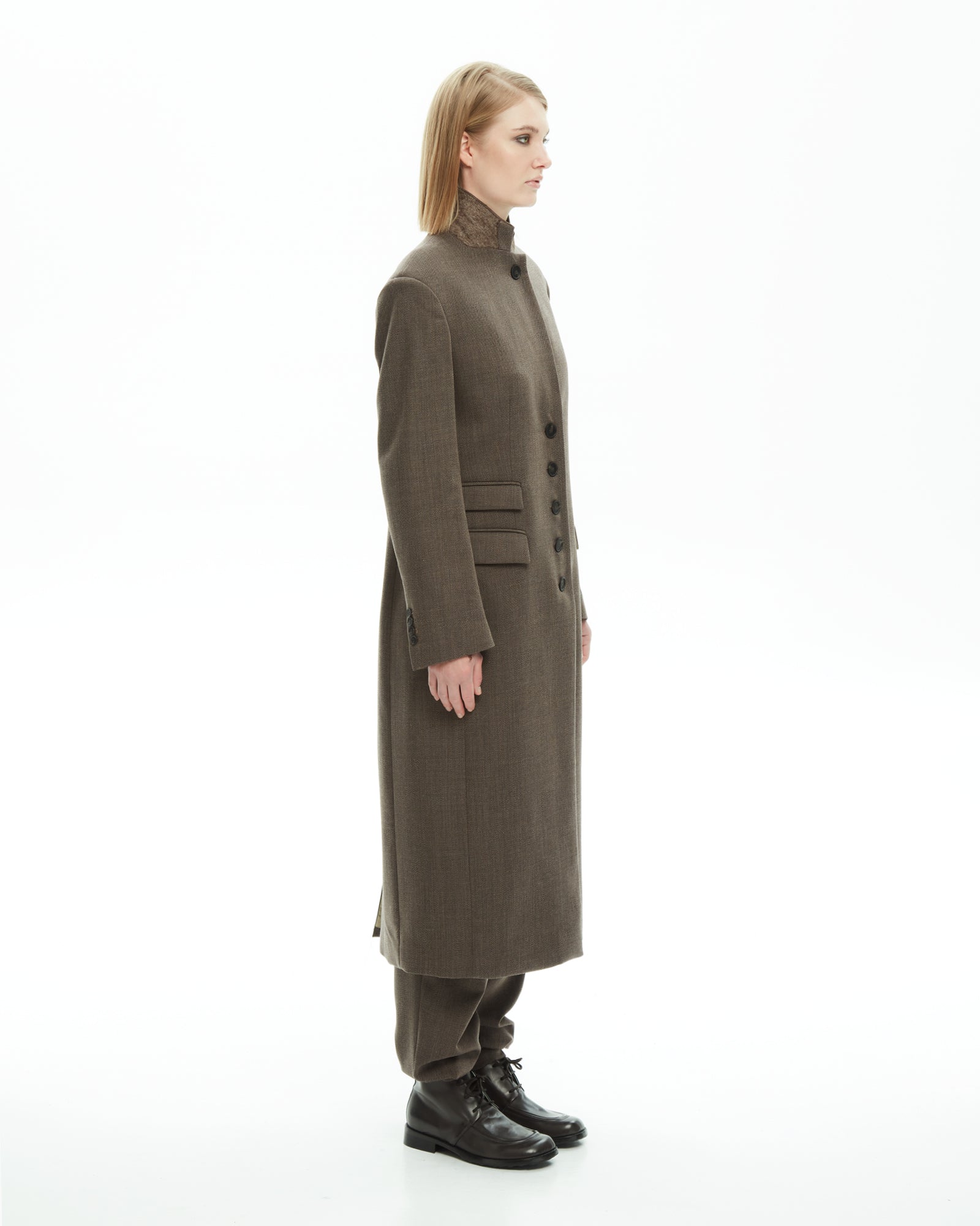 _MALLONI Cappotto sartoriale MARRONE