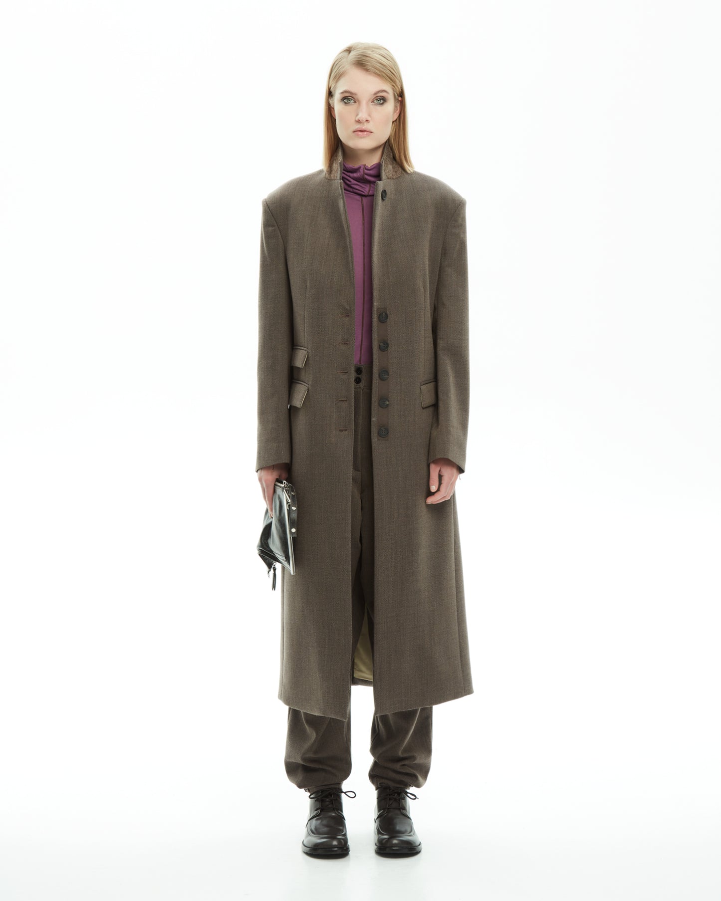 _MALLONI Cappotto sartoriale MARRONE