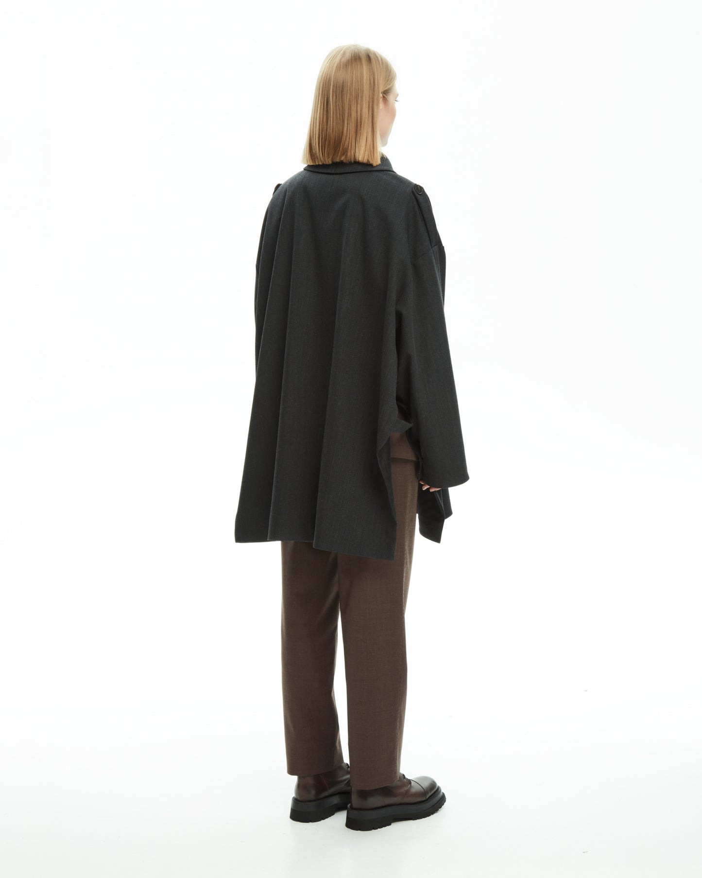 _MALLONI Capospalla doppiopetto oversize NERO