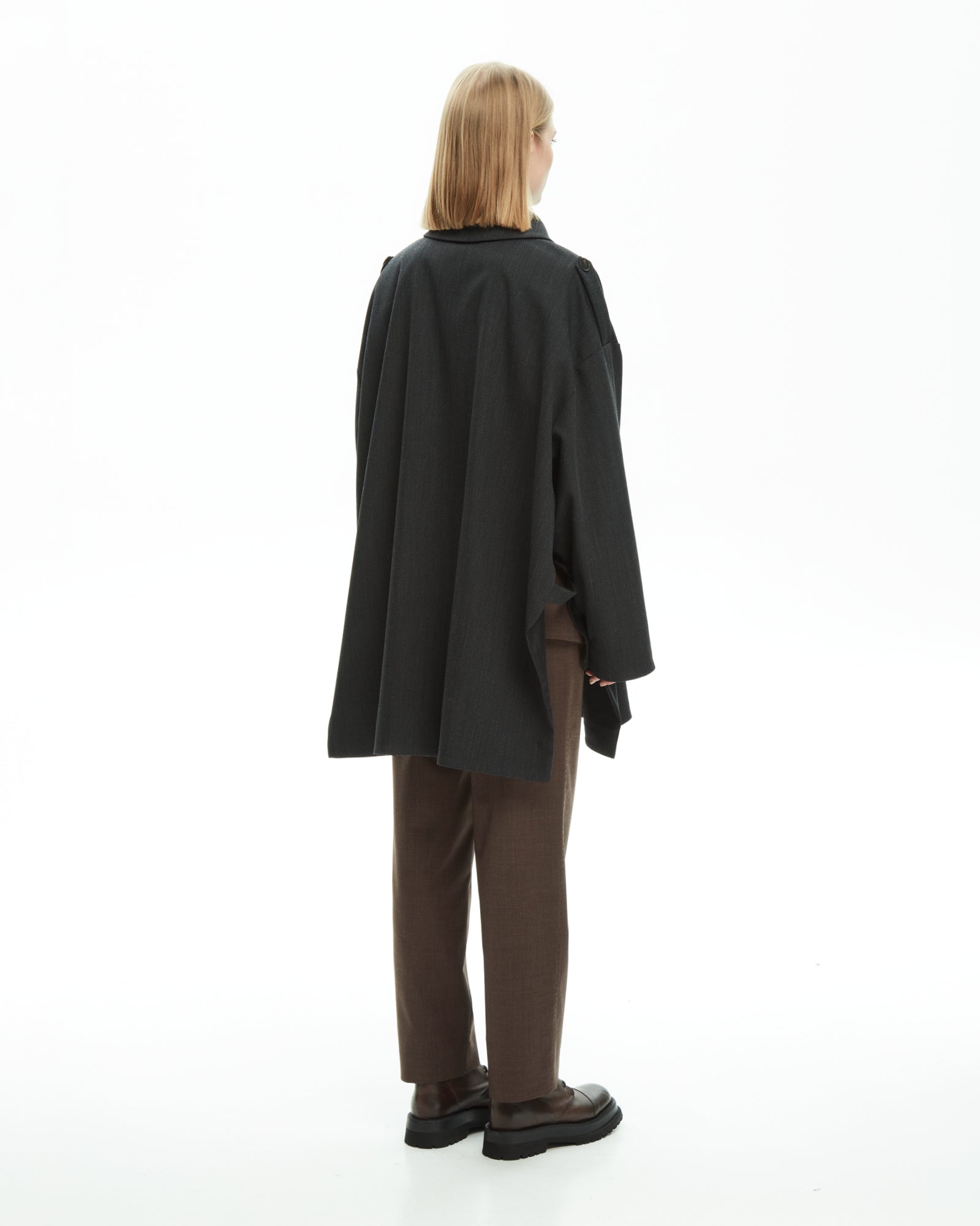 _MALLONI Capospalla doppiopetto oversize NERO