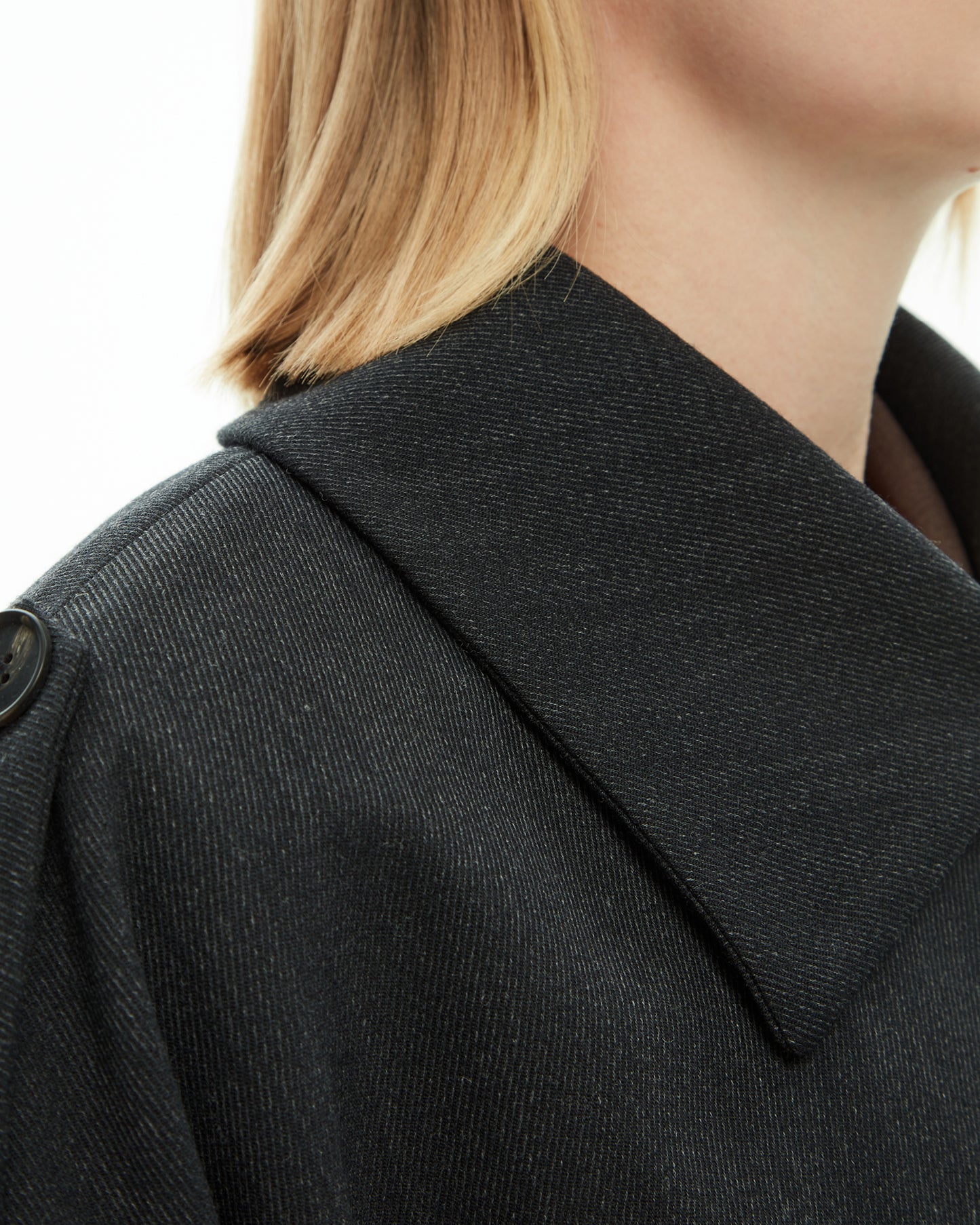 _MALLONI Capospalla doppiopetto oversize NERO