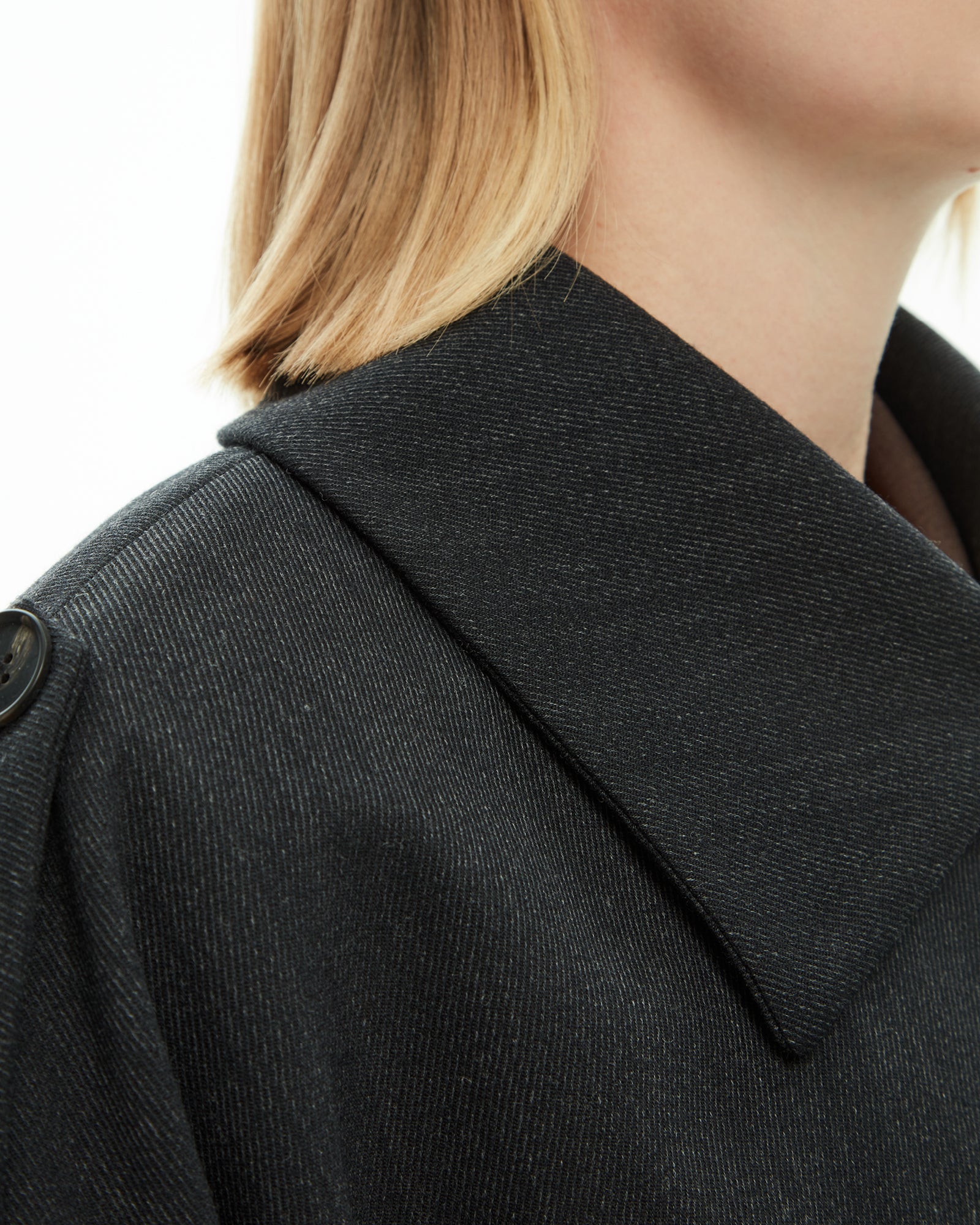 _MALLONI Capospalla doppiopetto oversize NERO