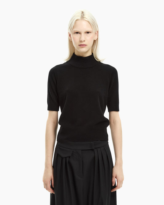 _MALLONI T-shirt collo alto NERO