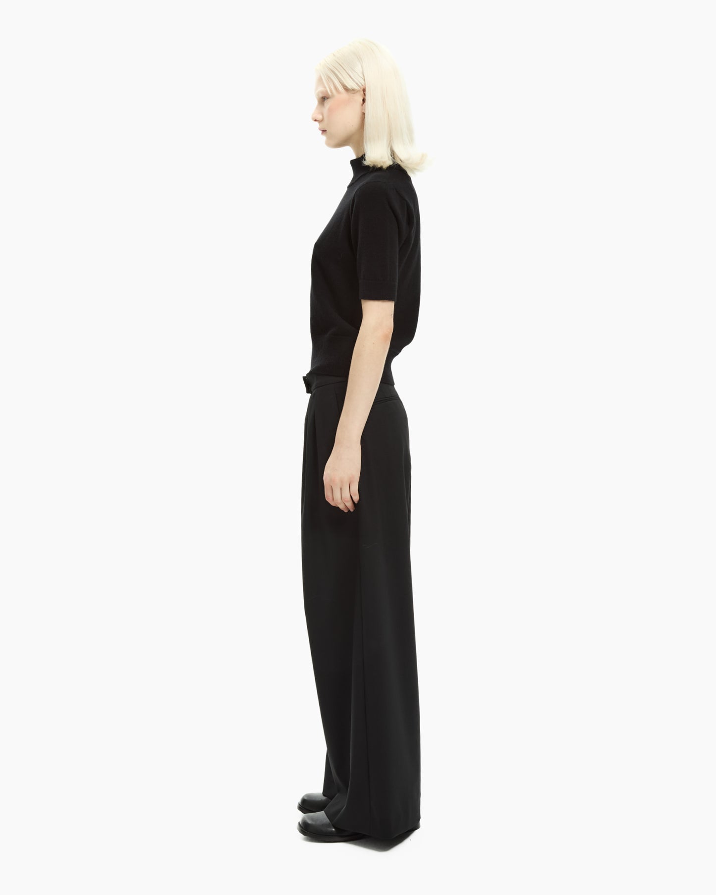 _MALLONI T-shirt collo alto NERO