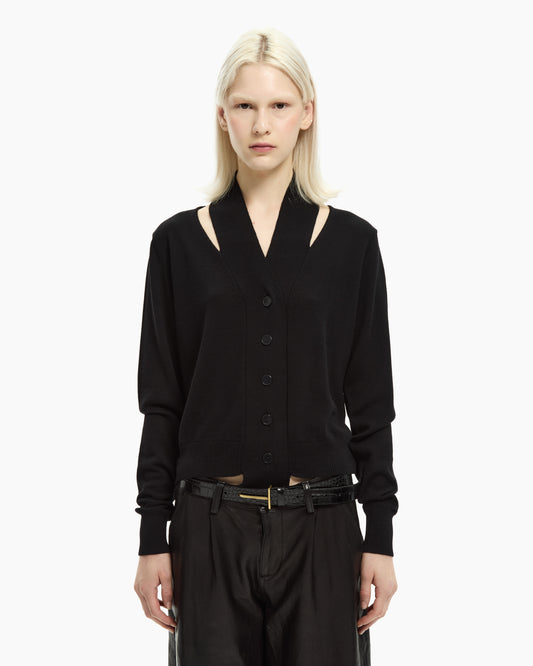 _MALLONI Cardigan NERO