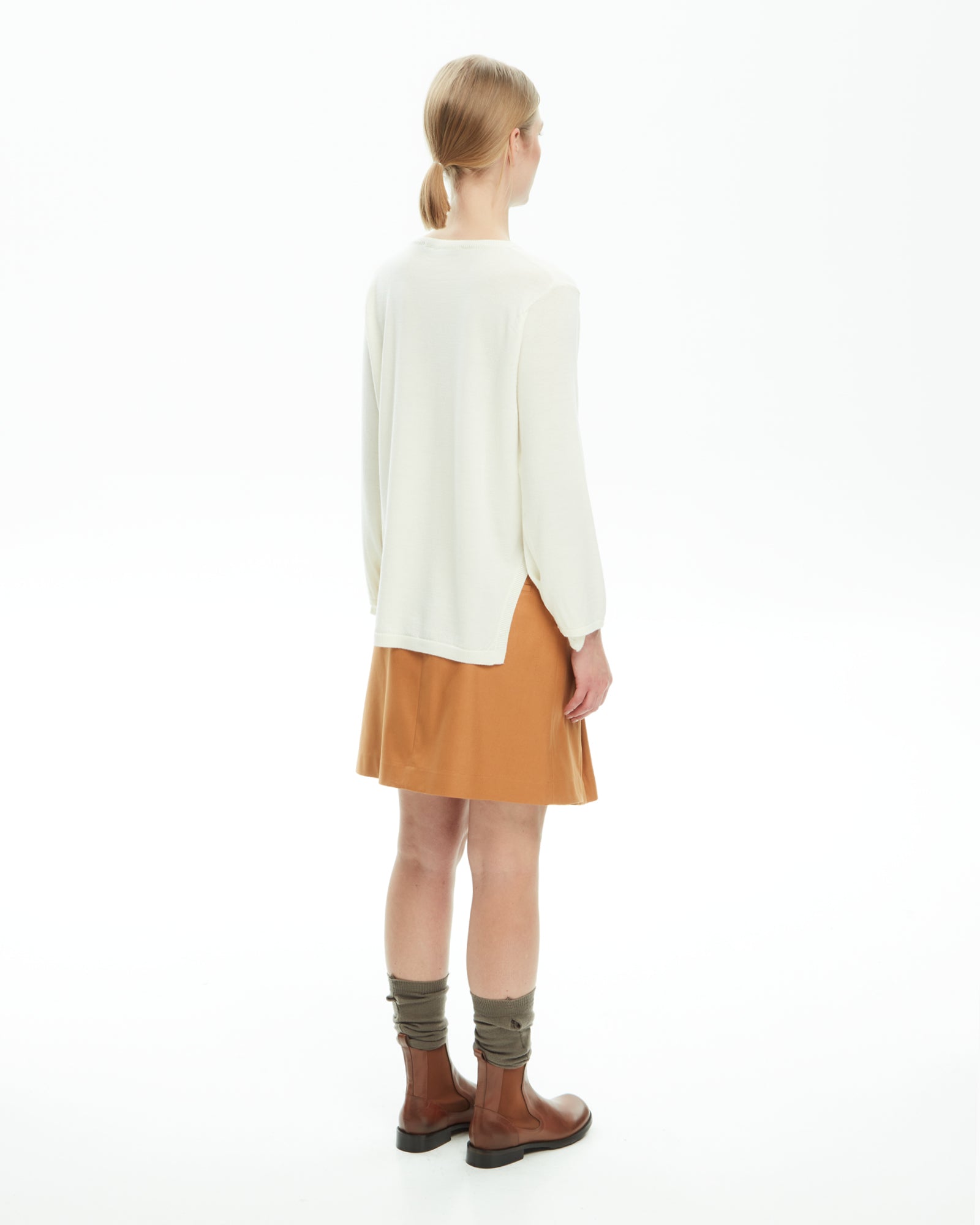 _MALLONI Maglia con scollo a V BIANCO