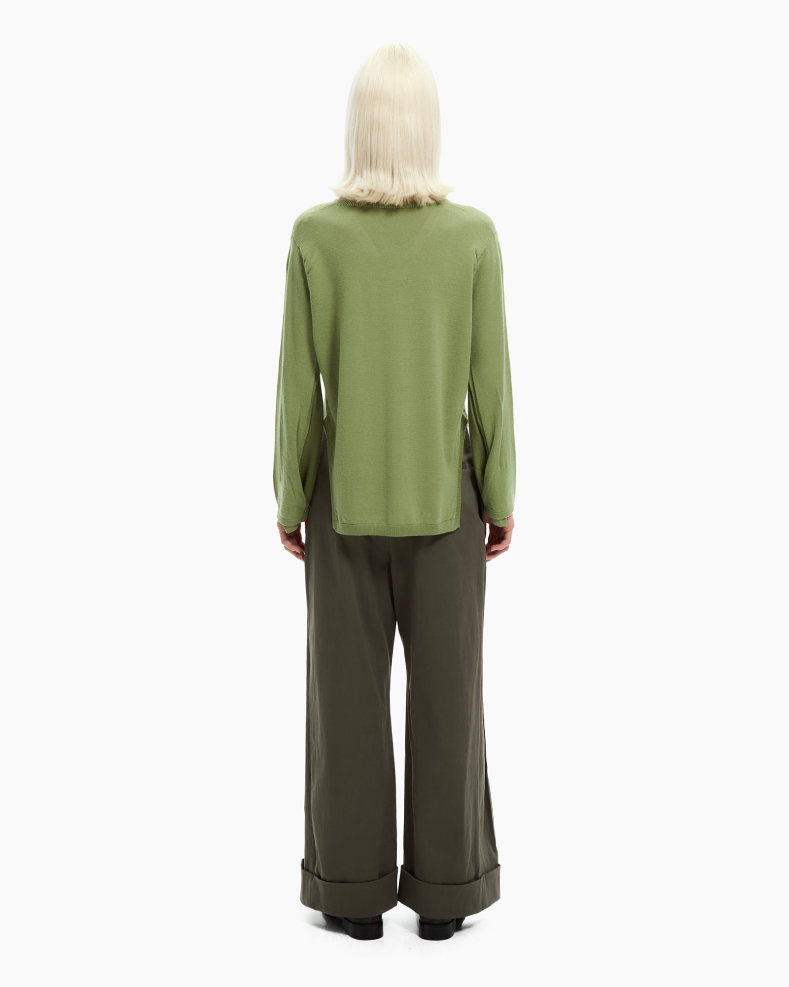 _MALLONI Maglia con scollo a V VERDE